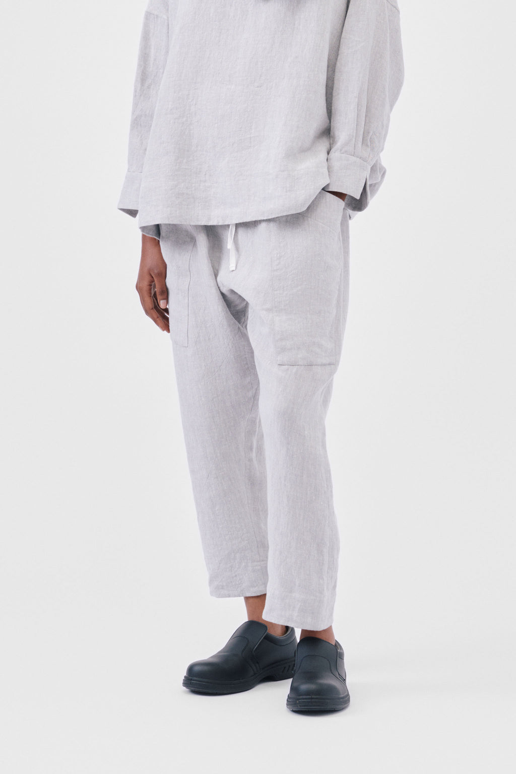 THE PERFUMER TROUSER / LAUNDERED LINEN ZINC