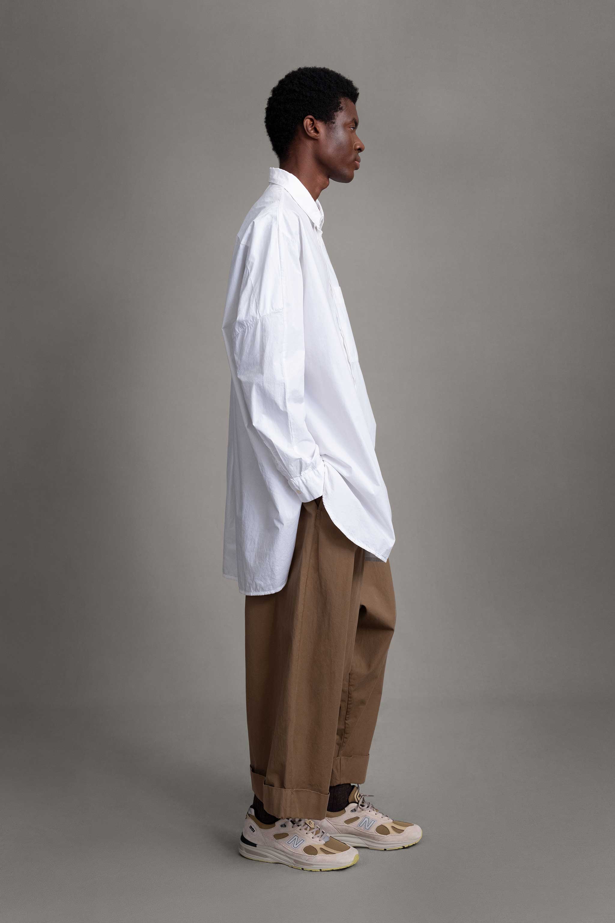 THE PAINTER SHIRT / POPLIN CHALK