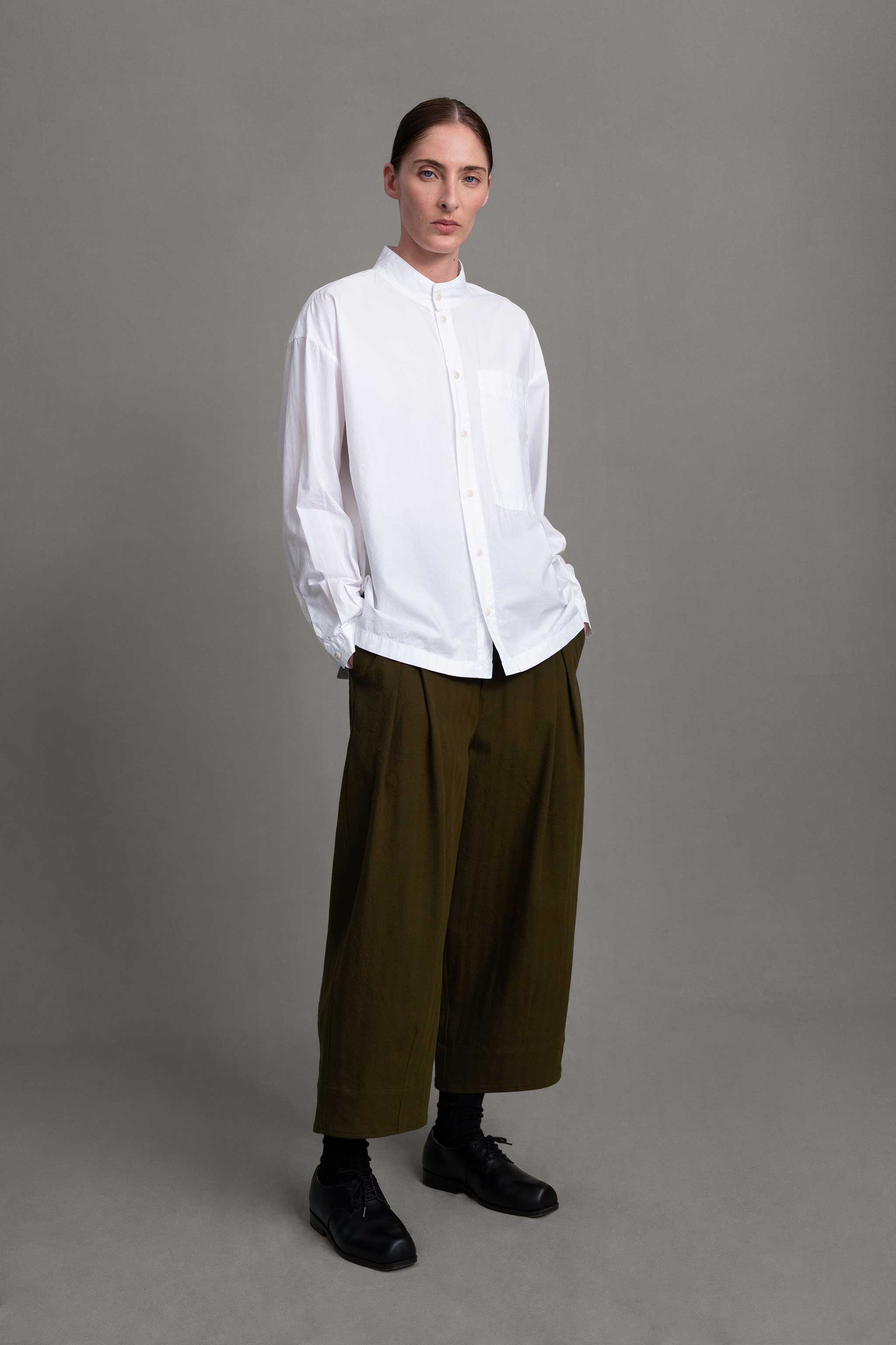 THE ETCHER TROUSER / HERRINGBONE SUITING HEATH