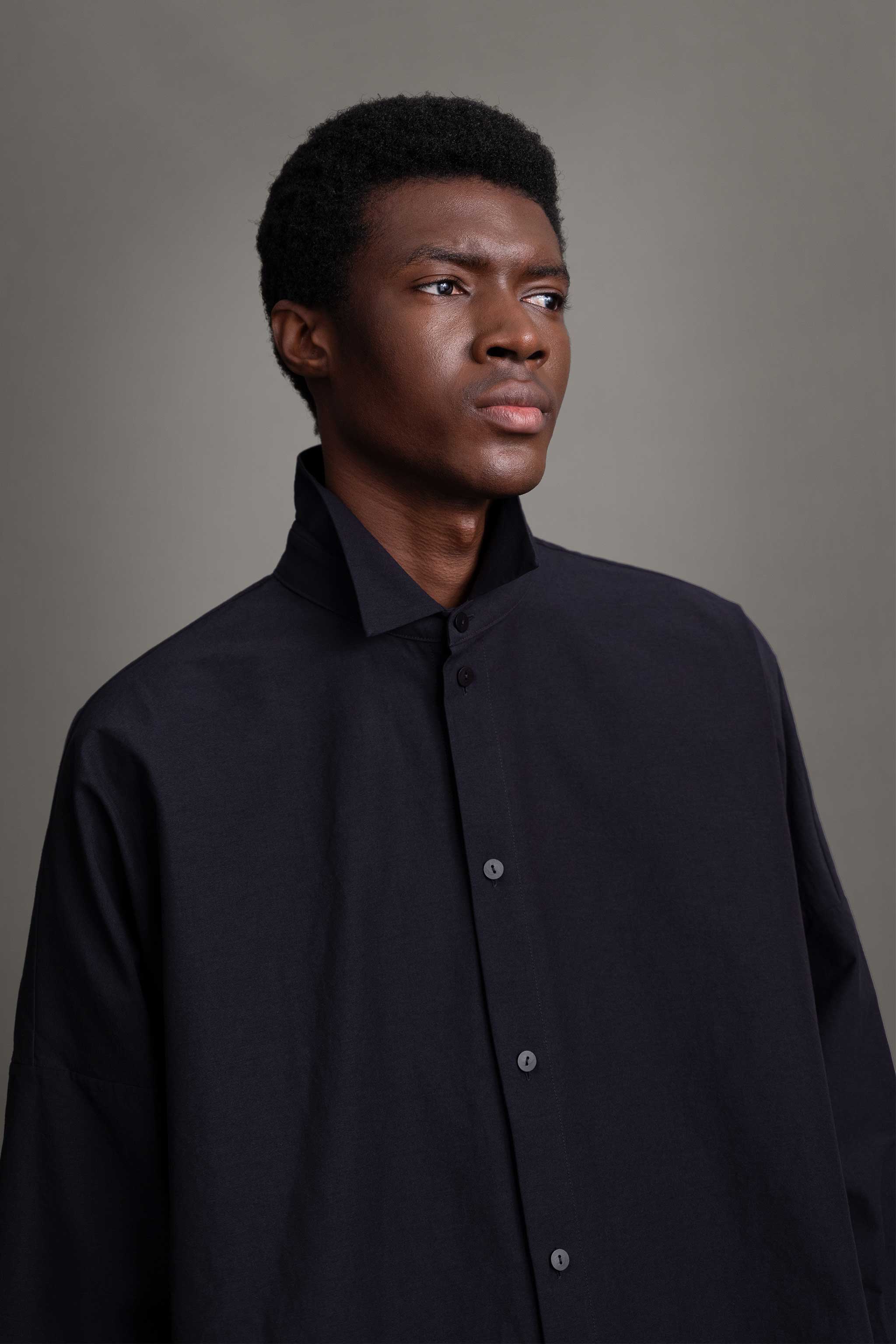 THE FARRIER SHIRT / STRUCTURED COTTON INK