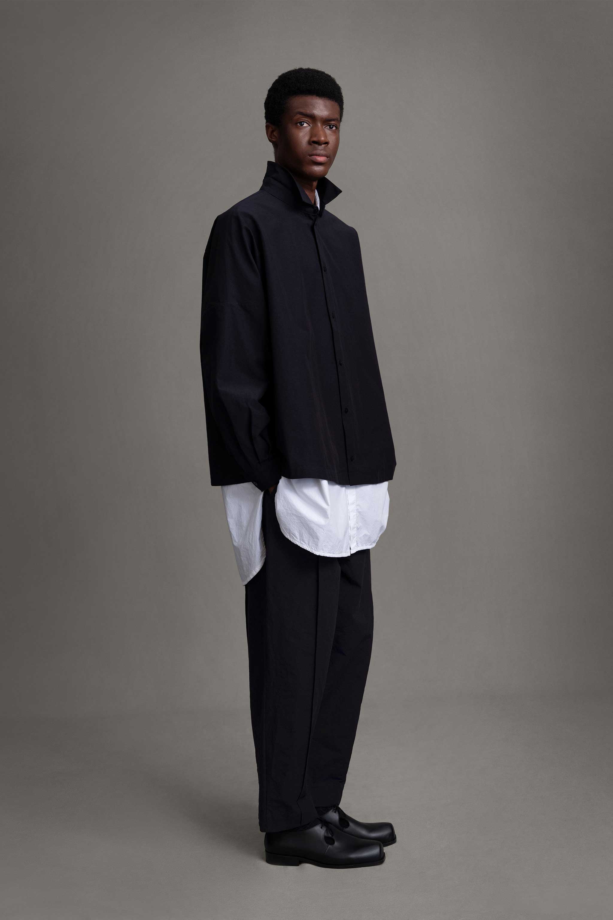 THE FARRIER SHIRT / STRUCTURED COTTON INK