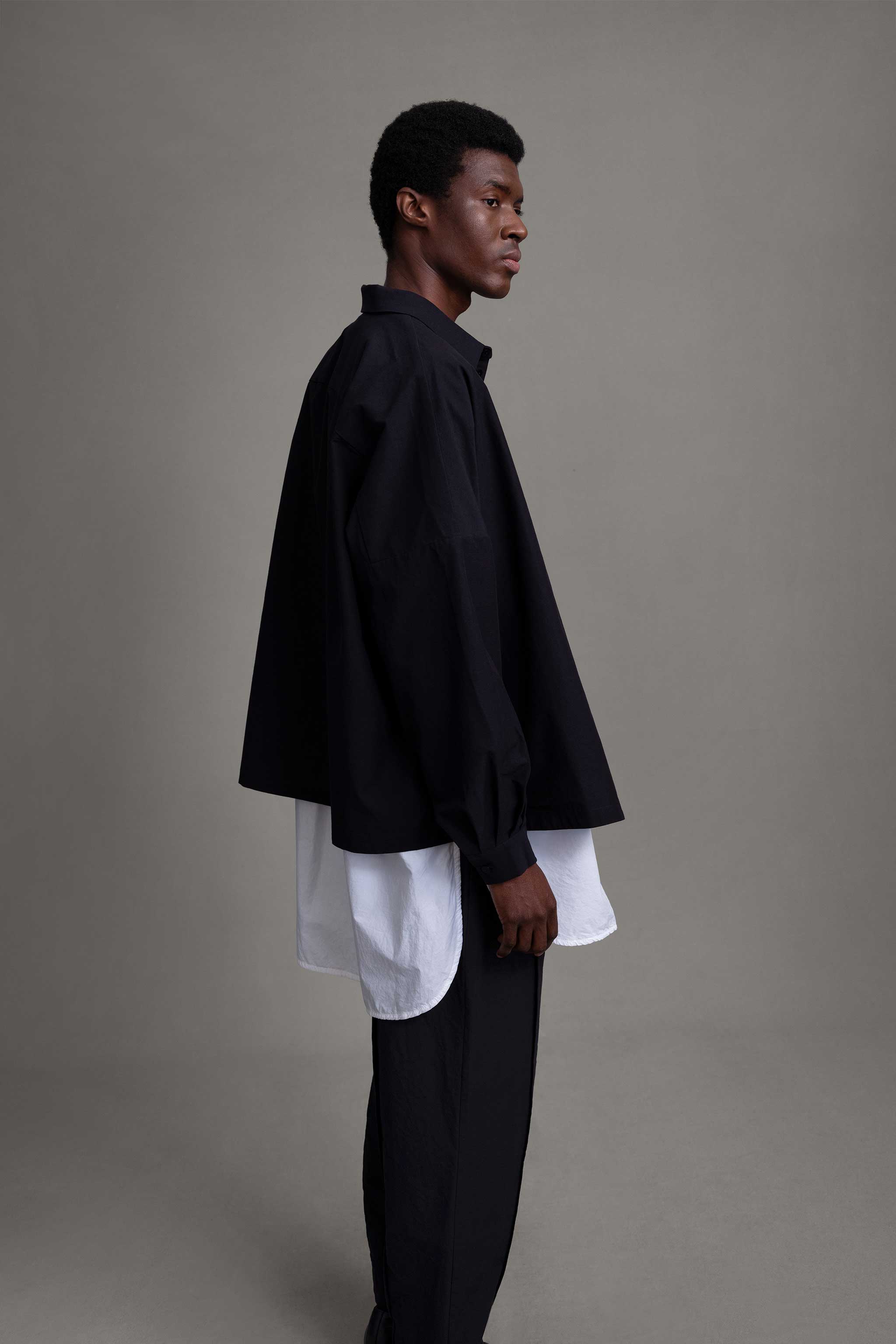 THE FARRIER SHIRT / STRUCTURED COTTON INK