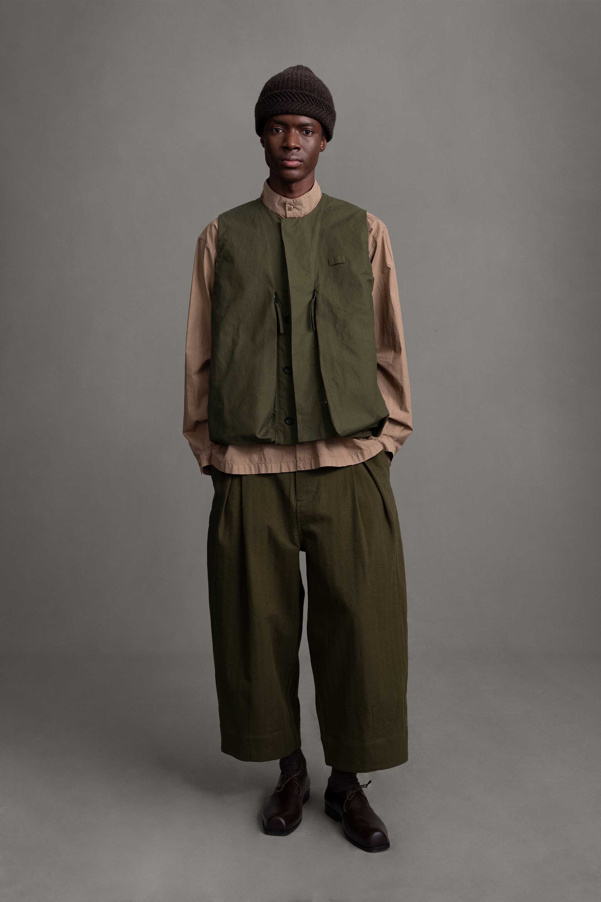 THE GHILLIE VEST / WAX COTTON HEATH