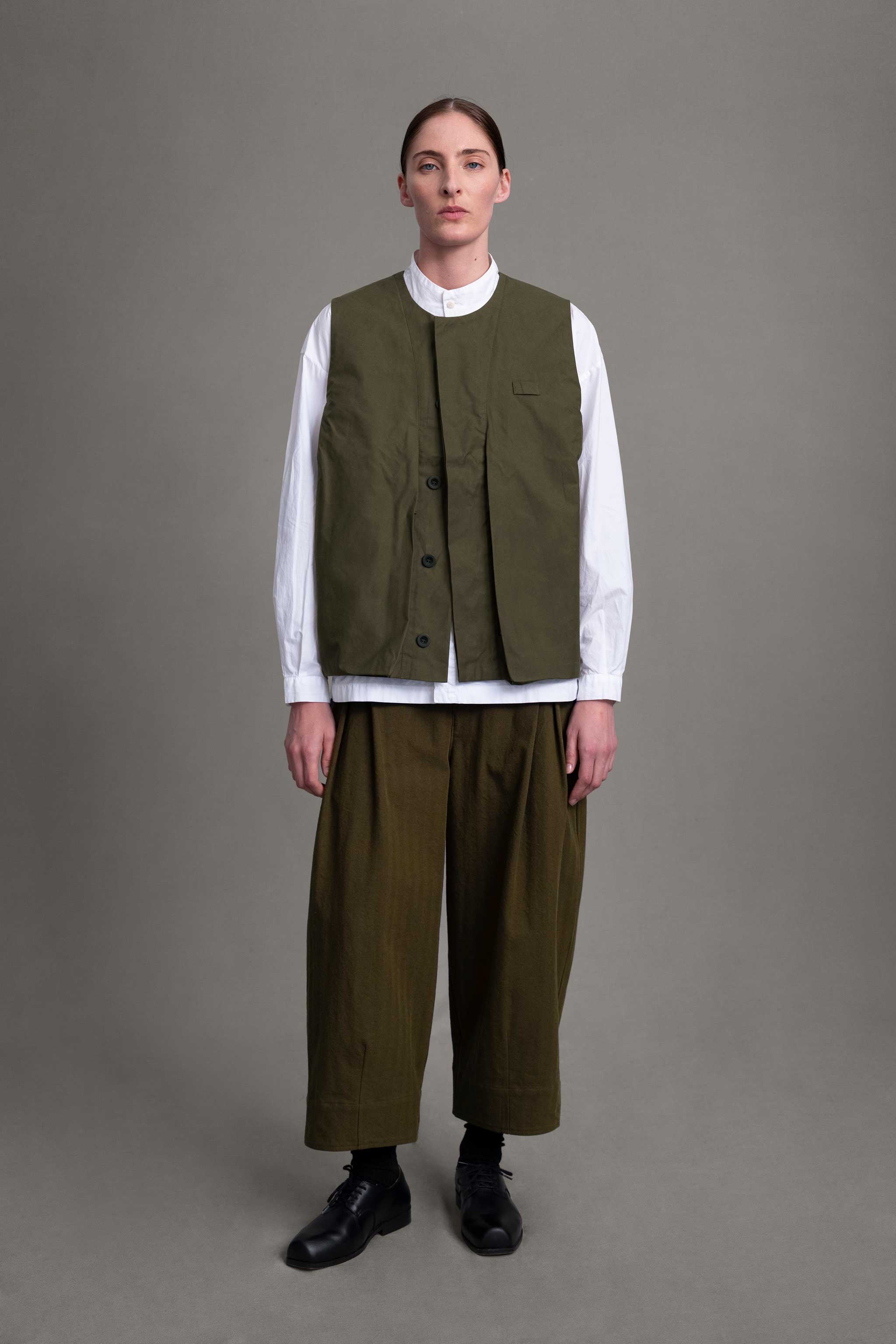 THE GHILLIE VEST / WAX COTTON HEATH