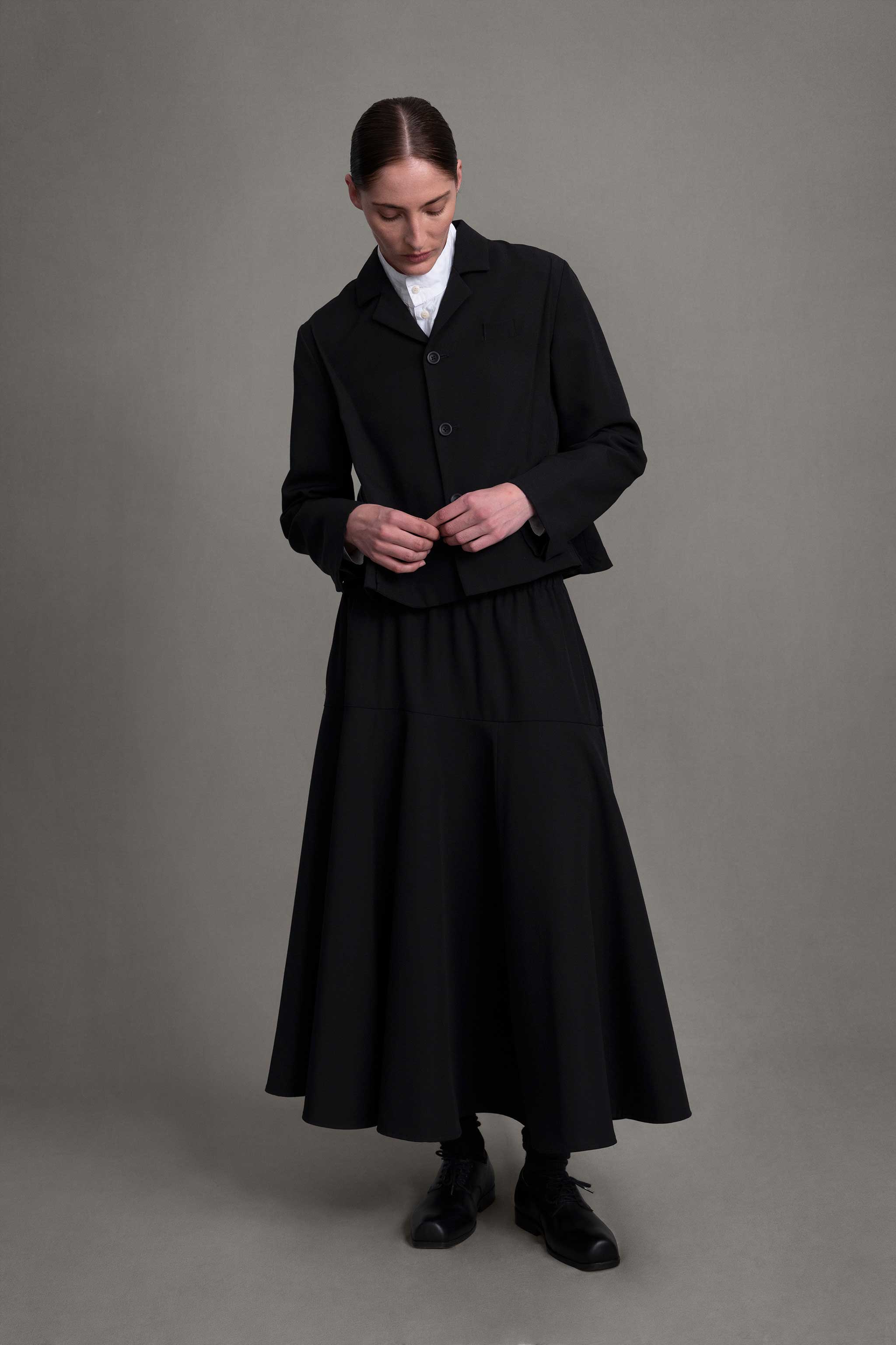 THE LIBRARIAN JACKET / COMPACT SUITING FLINT