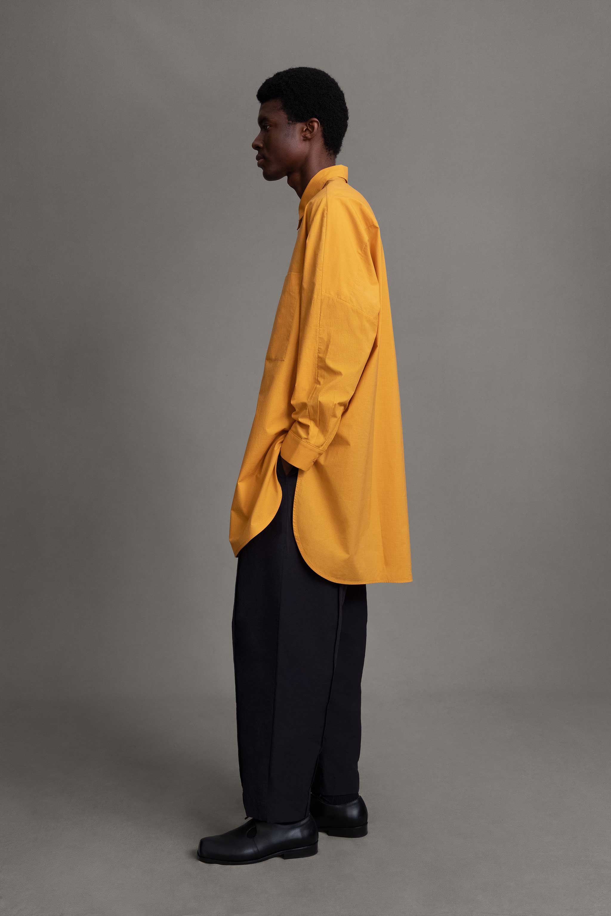 THE PAINTER SHIRT / FINE COTTON RIPSTOP TANGERINE