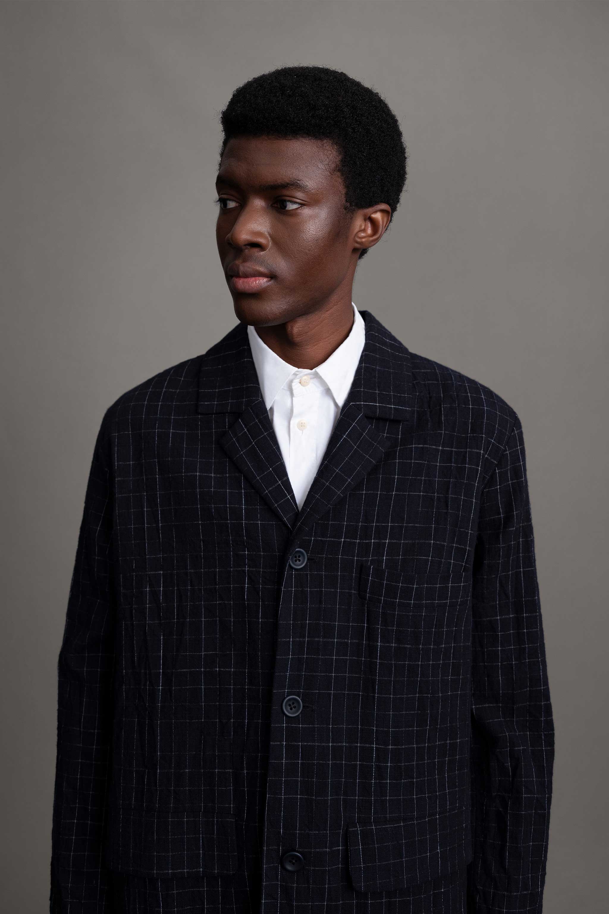 THE PHOTOGRAPHER JACKET / CRUMPLED CHECK INK