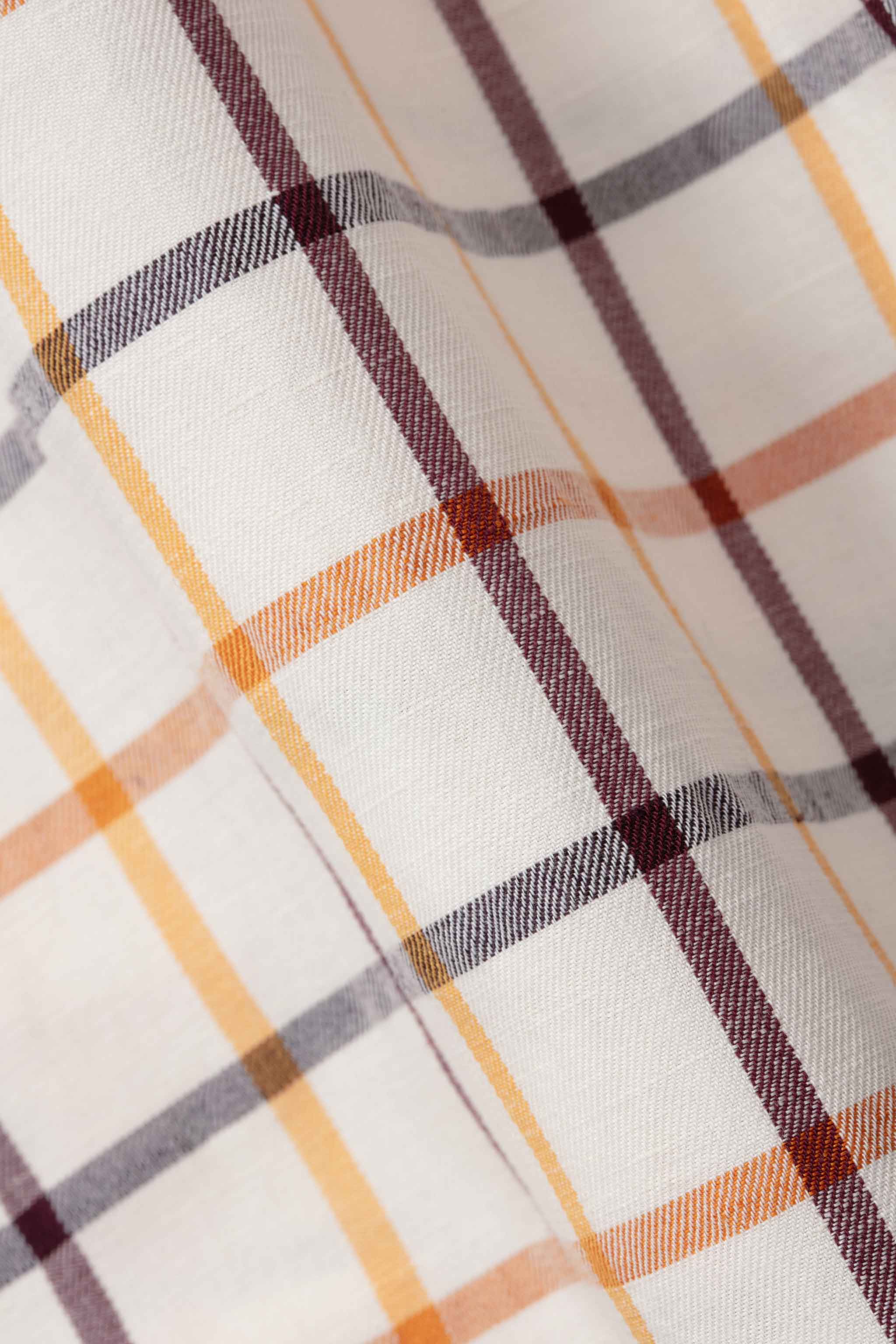 THE BAKER TROUSER / COTTON LINEN TATTERSALL