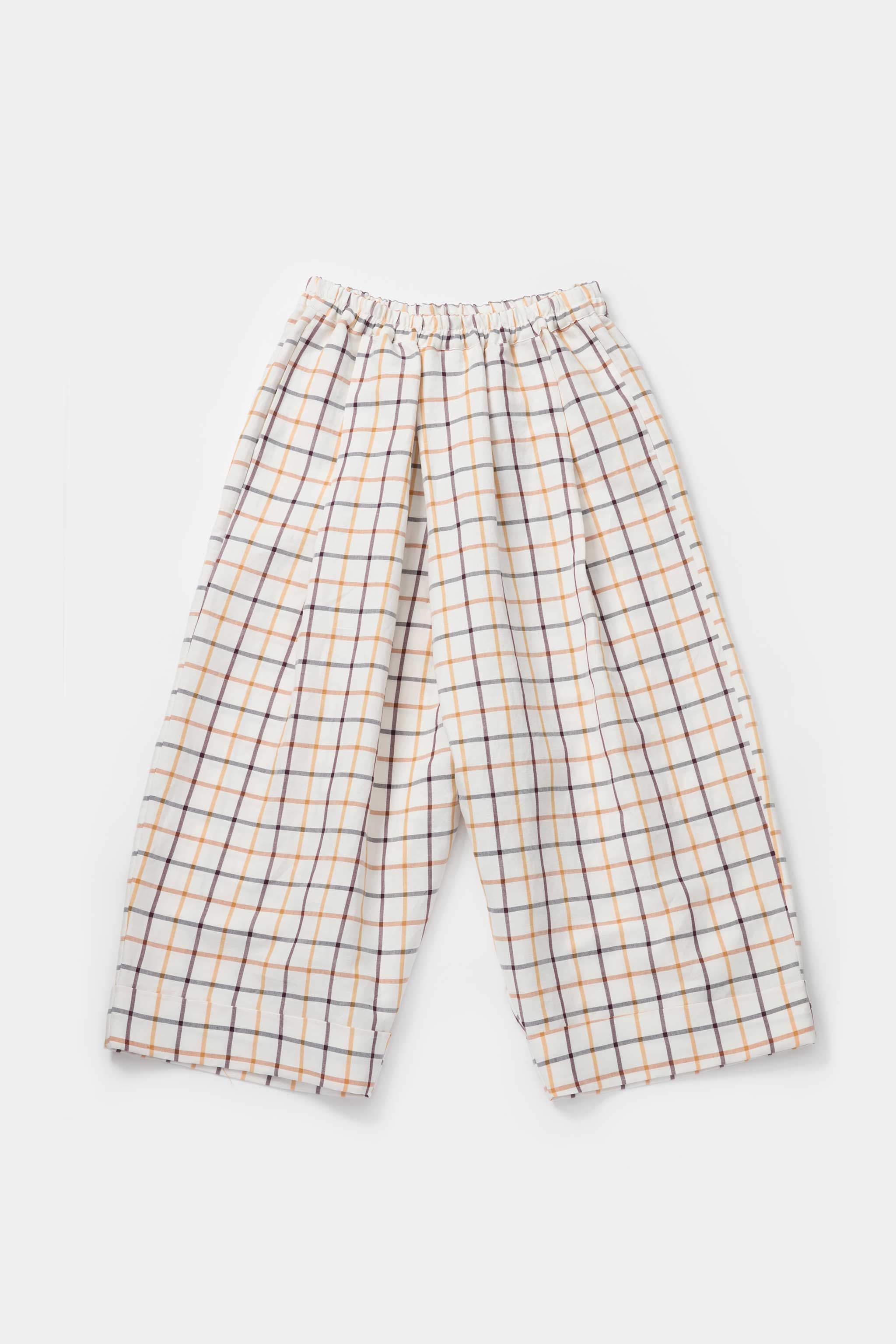 THE BAKER TROUSER / COTTON LINEN TATTERSALL