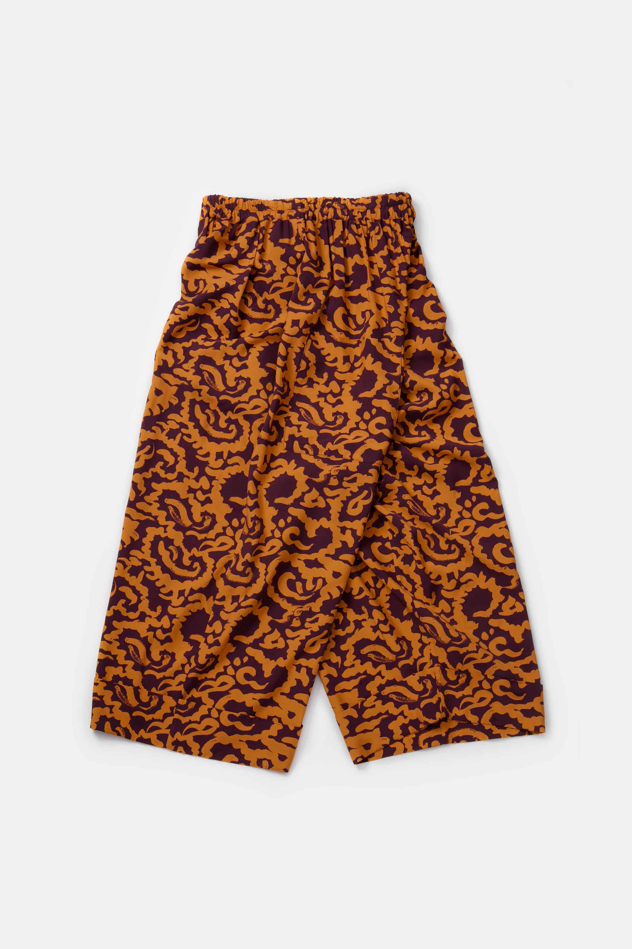 THE BAKER TROUSER / SLIPPER SATIN NASTURTIUM