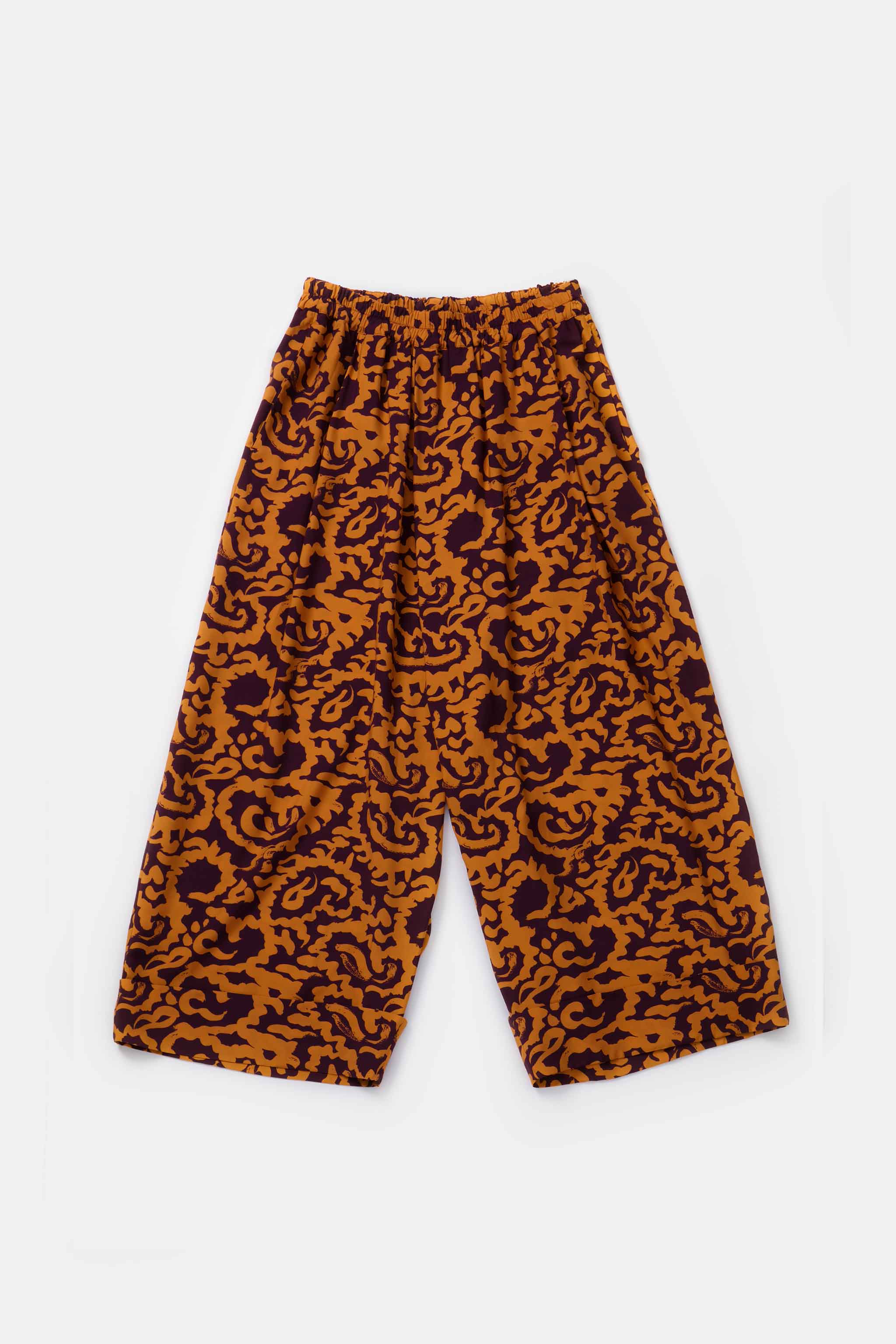 THE BAKER TROUSER / SLIPPER SATIN NASTURTIUM