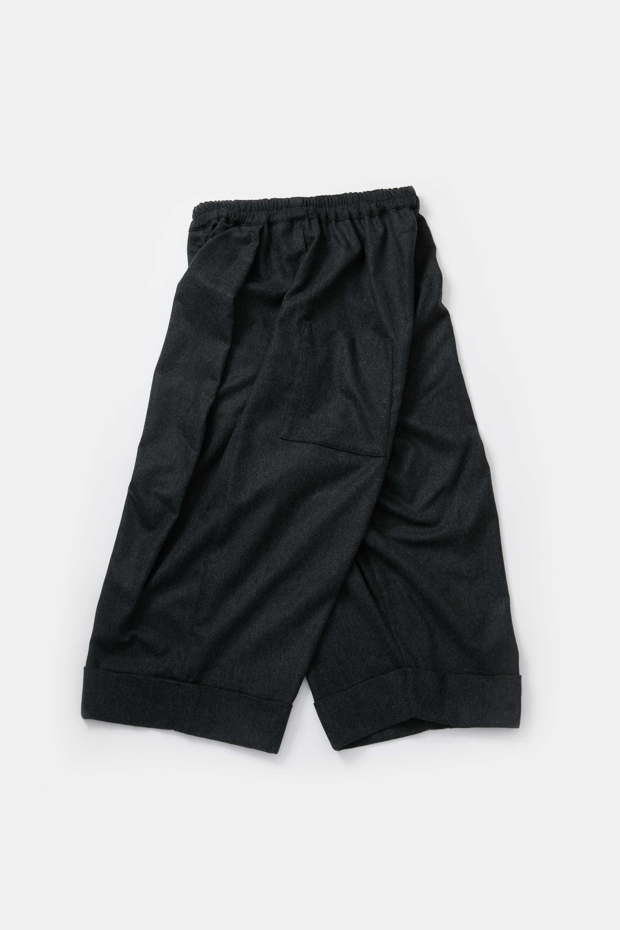 THE BAKER TROUSER / WOOL CASH FLANNEL CHARCOAL