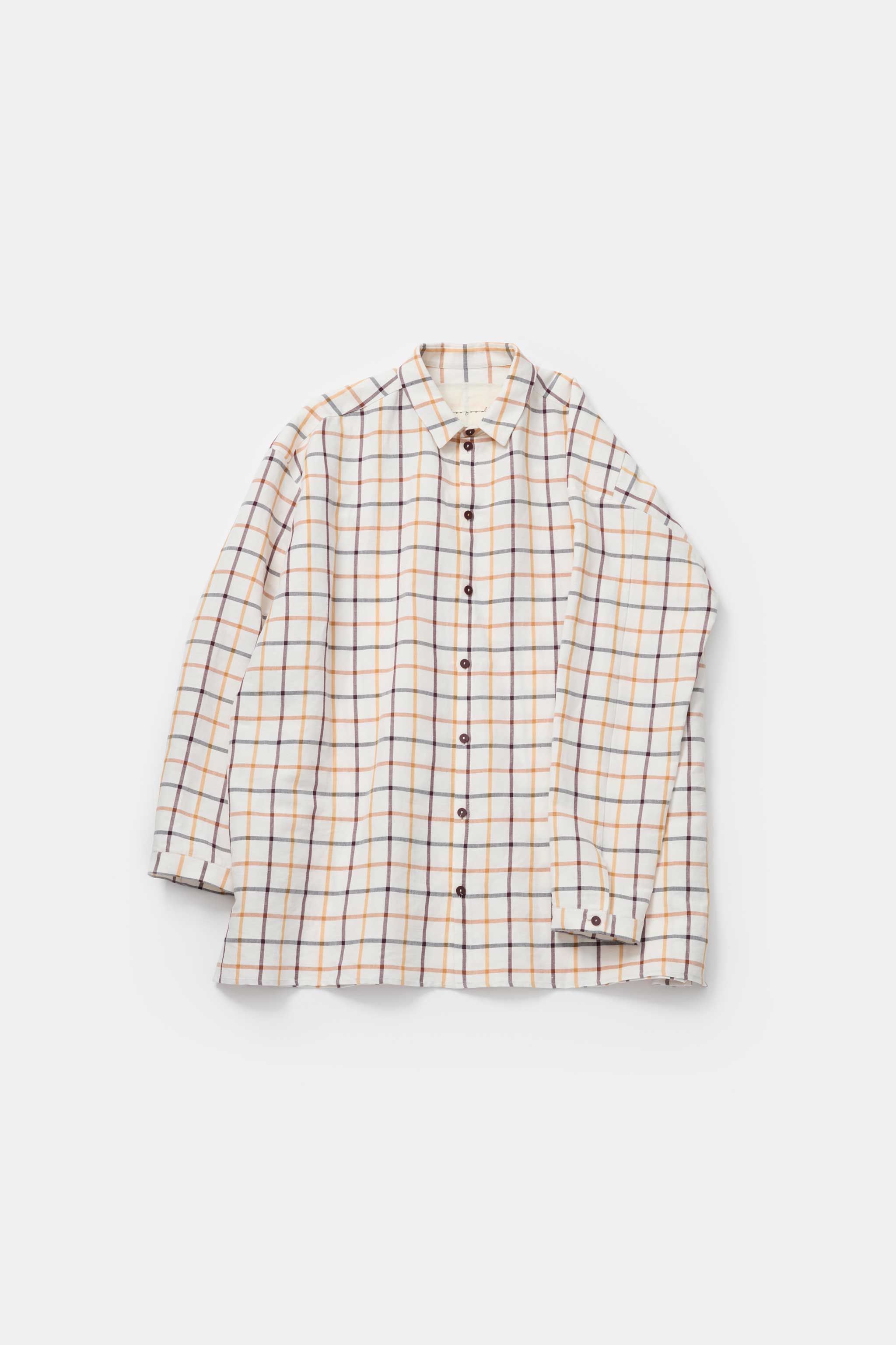 THE DRAUGHTSMAN SHIRT / COTTON LINEN TATTERSALL