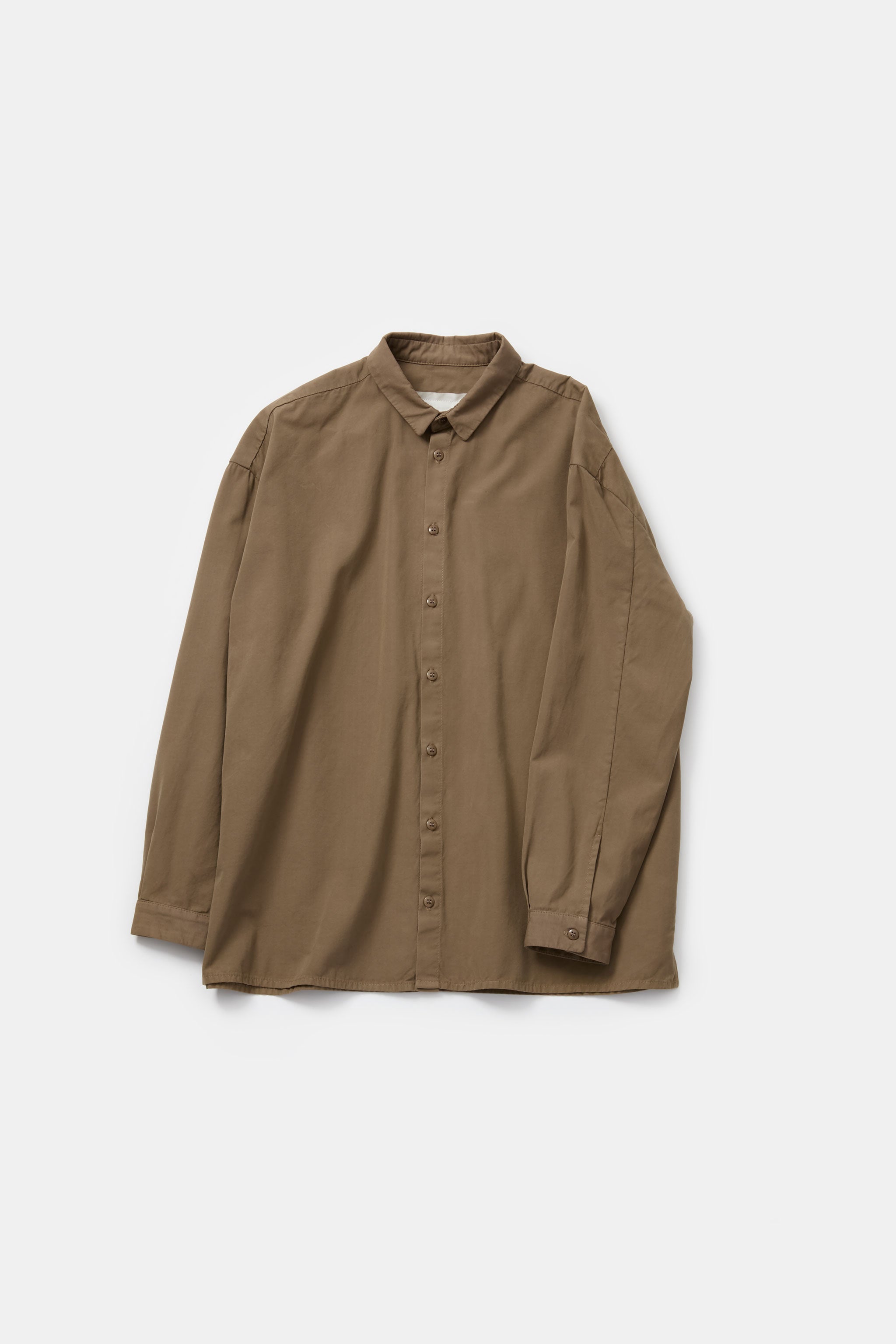 THE DRAUGHTSMAN SHIRT / FINE CANVAS CARDAMOM
