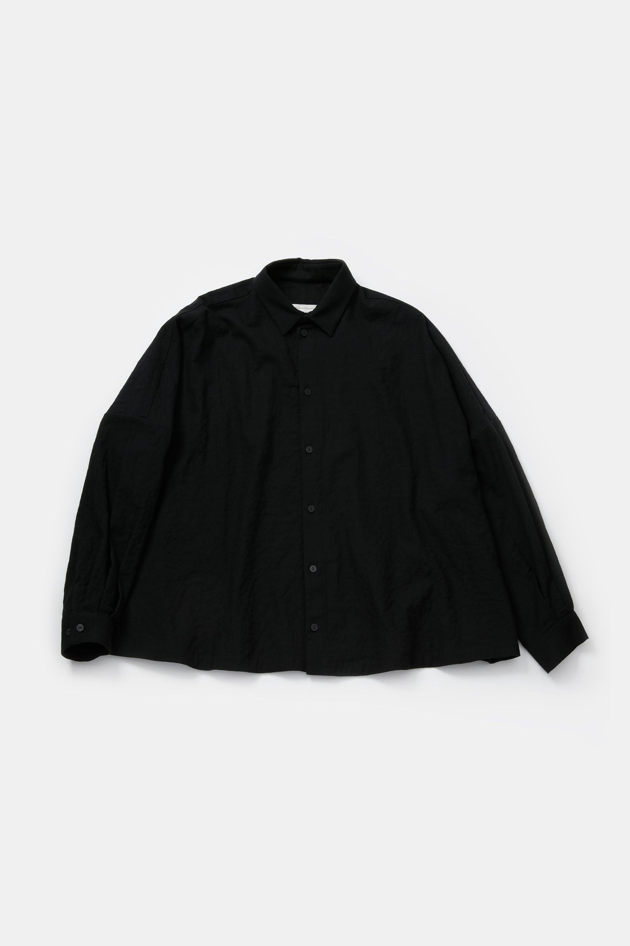 THE FARRIER SHIRT / WRINKLED TWILL FLINT