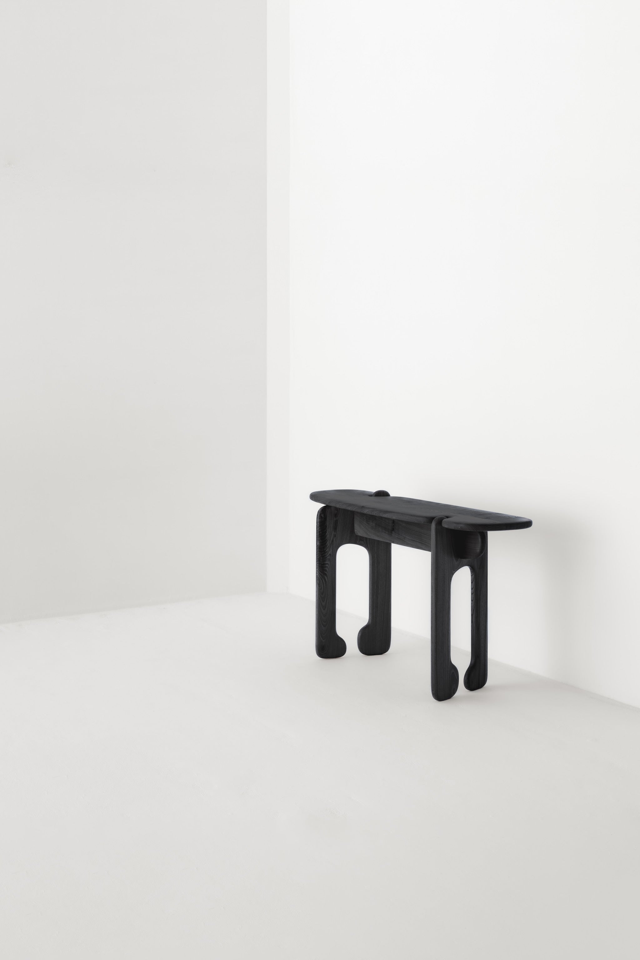 PALETTE CONSOLE TABLE / SCORCHED OAK