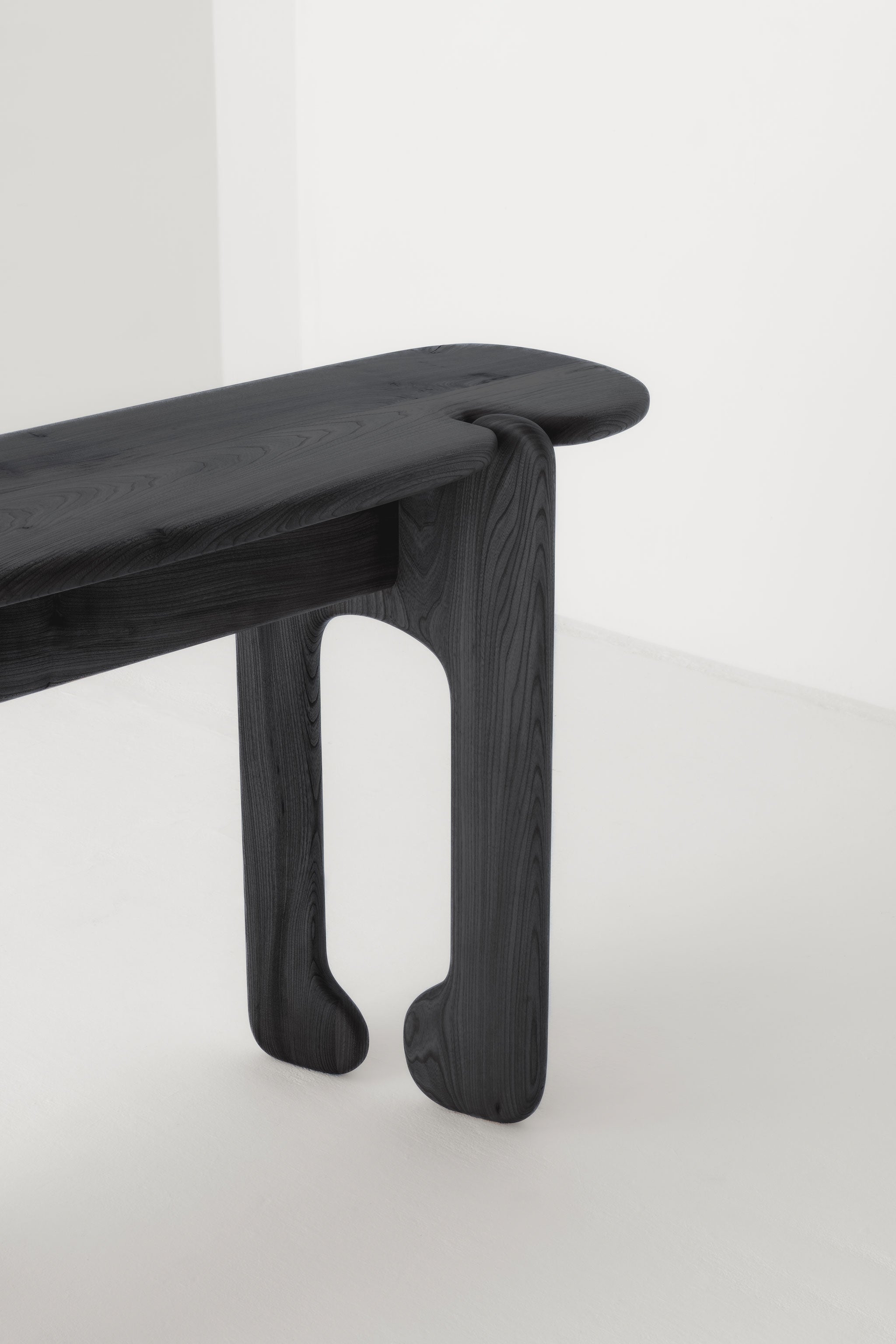 PALETTE CONSOLE TABLE / SCORCHED OAK