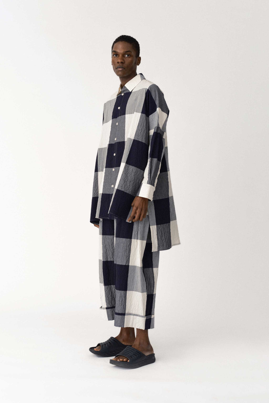 THE BAKER TROUSER / GIANT GINGHAM RAW/FLINT