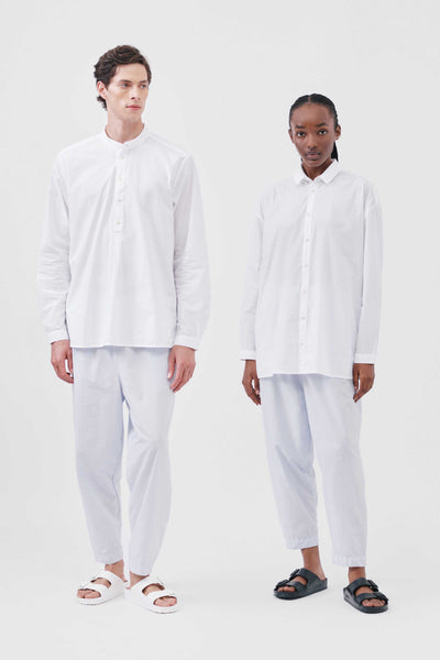 THE ACROBAT TROUSER / POPLIN PORCELAIN