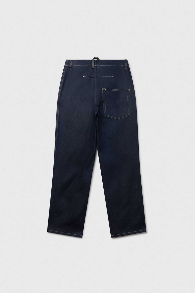 Unisex Blue Organic Denim Jeans Straight Leg Fit - Sizes 26 -36