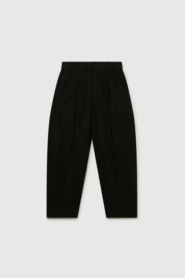 THE TAILOR TROUSER / CRUMPLED METAL TWILL FLINT