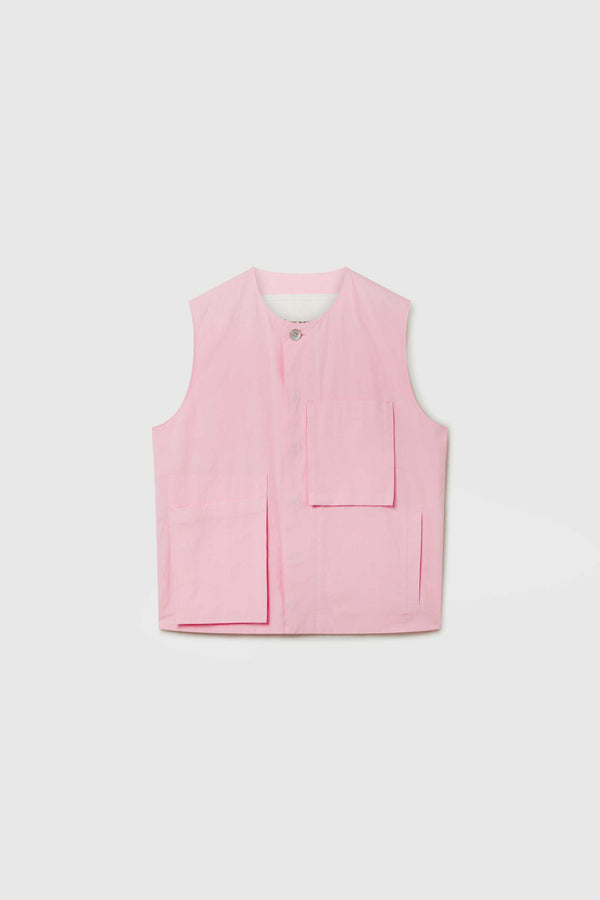 THE TINKER GILET / FINE RIPSTOP COTTON ICING
