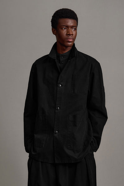 【定価10万円】Toogood THE MECHANIC JACKET Oversized Workwear Unisex Mechanic Jacket - Cotton Canvas Black