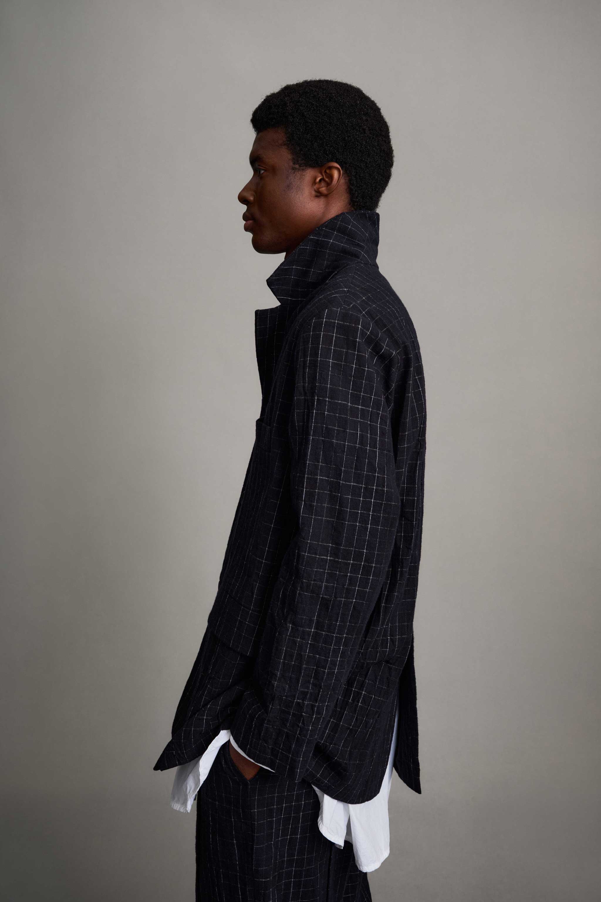 THE PHOTOGRAPHER JACKET / CRUMPLED CHECK INK