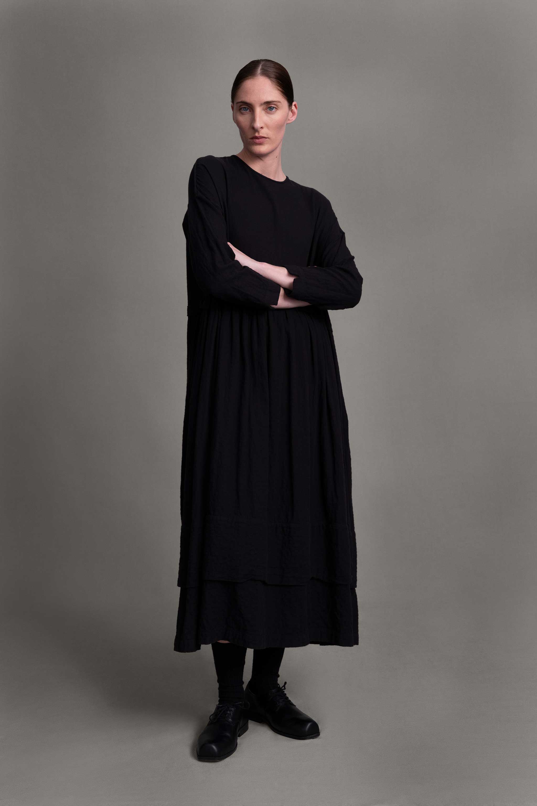 THE ARCHIVIST DRESS / WRINKLED TWILL FLINT