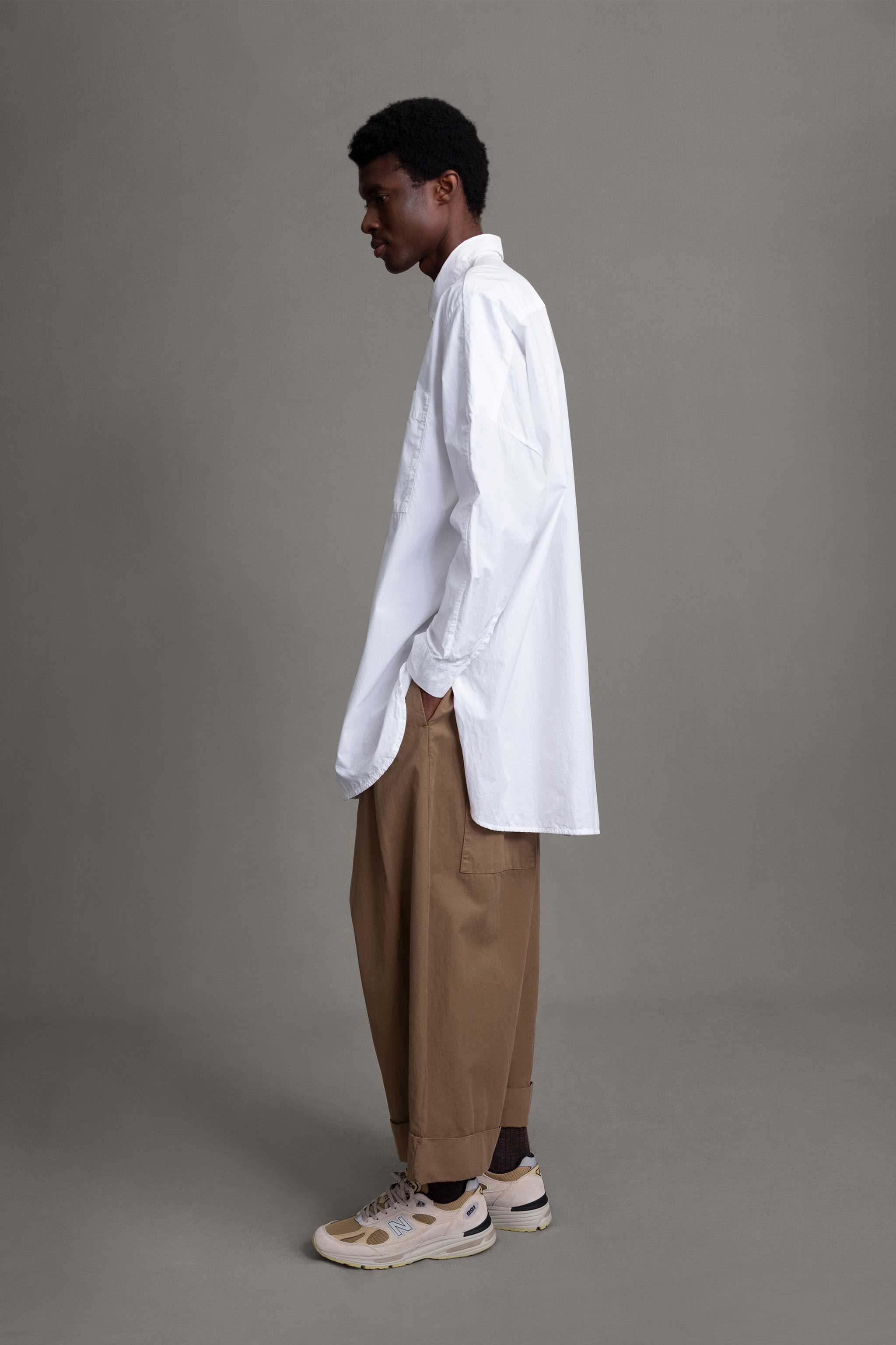 THE PAINTER SHIRT / POPLIN CHALK