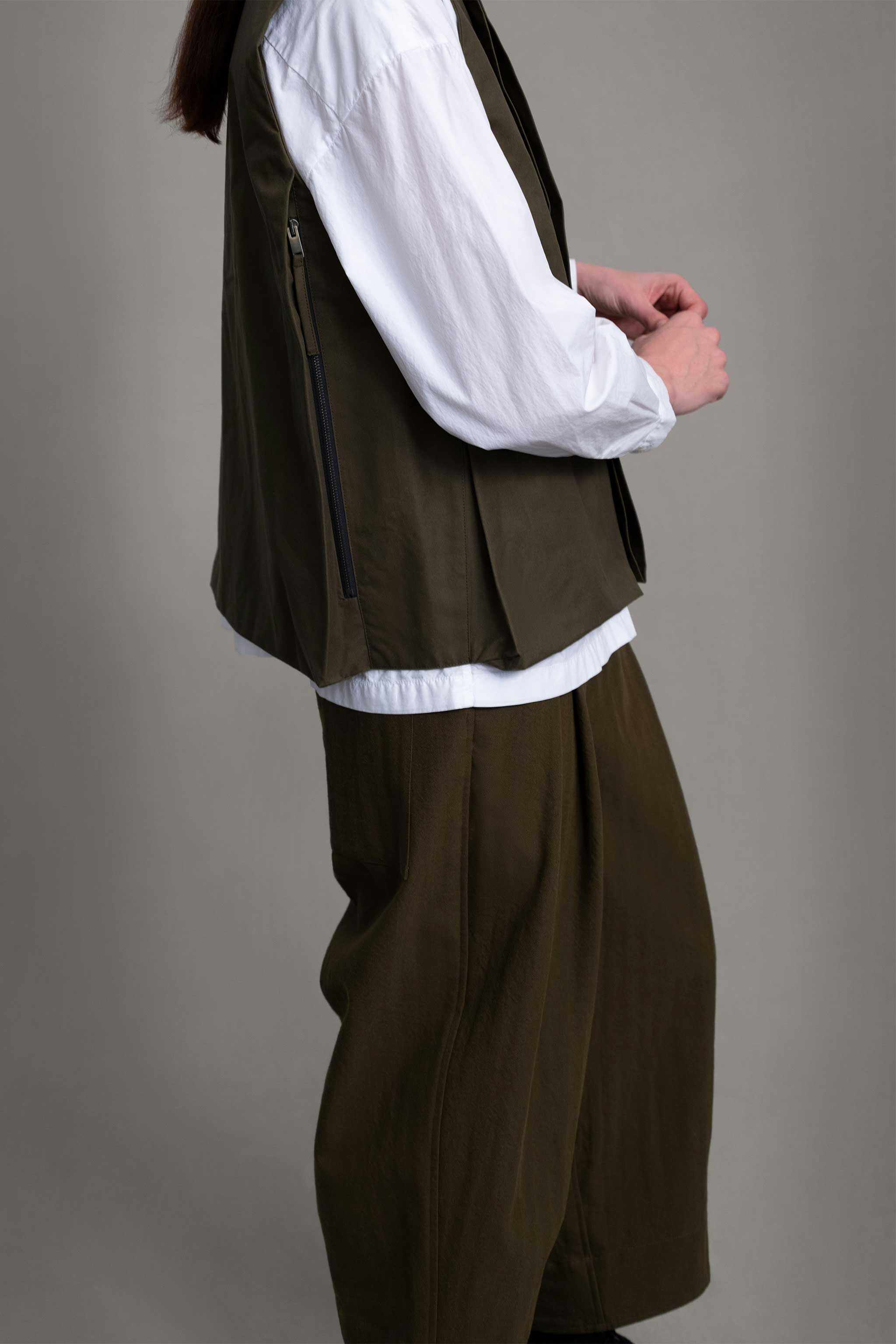 THE GHILLIE VEST / WAX COTTON HEATH