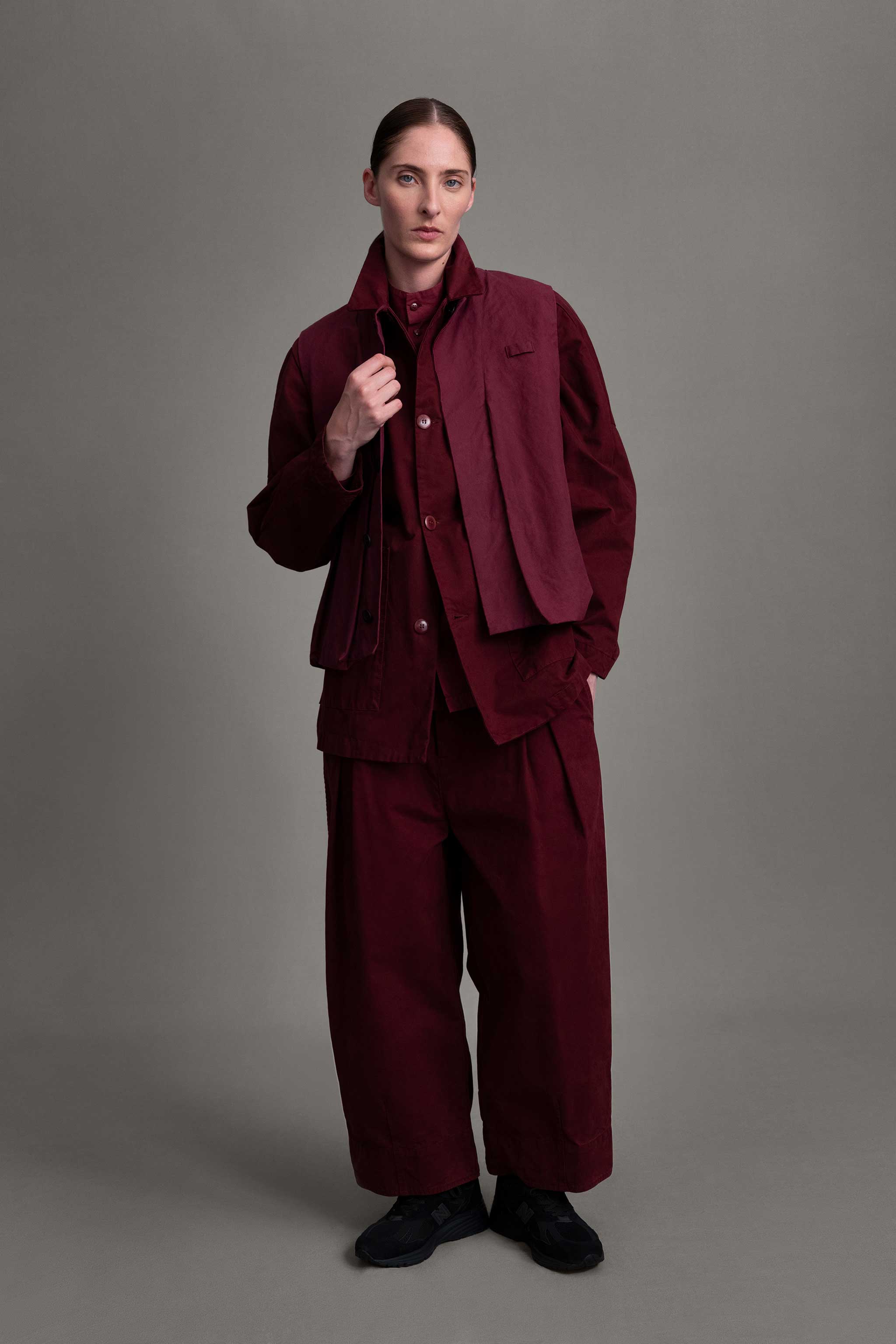 THE GHILLIE VEST / WAX COTTON PORT