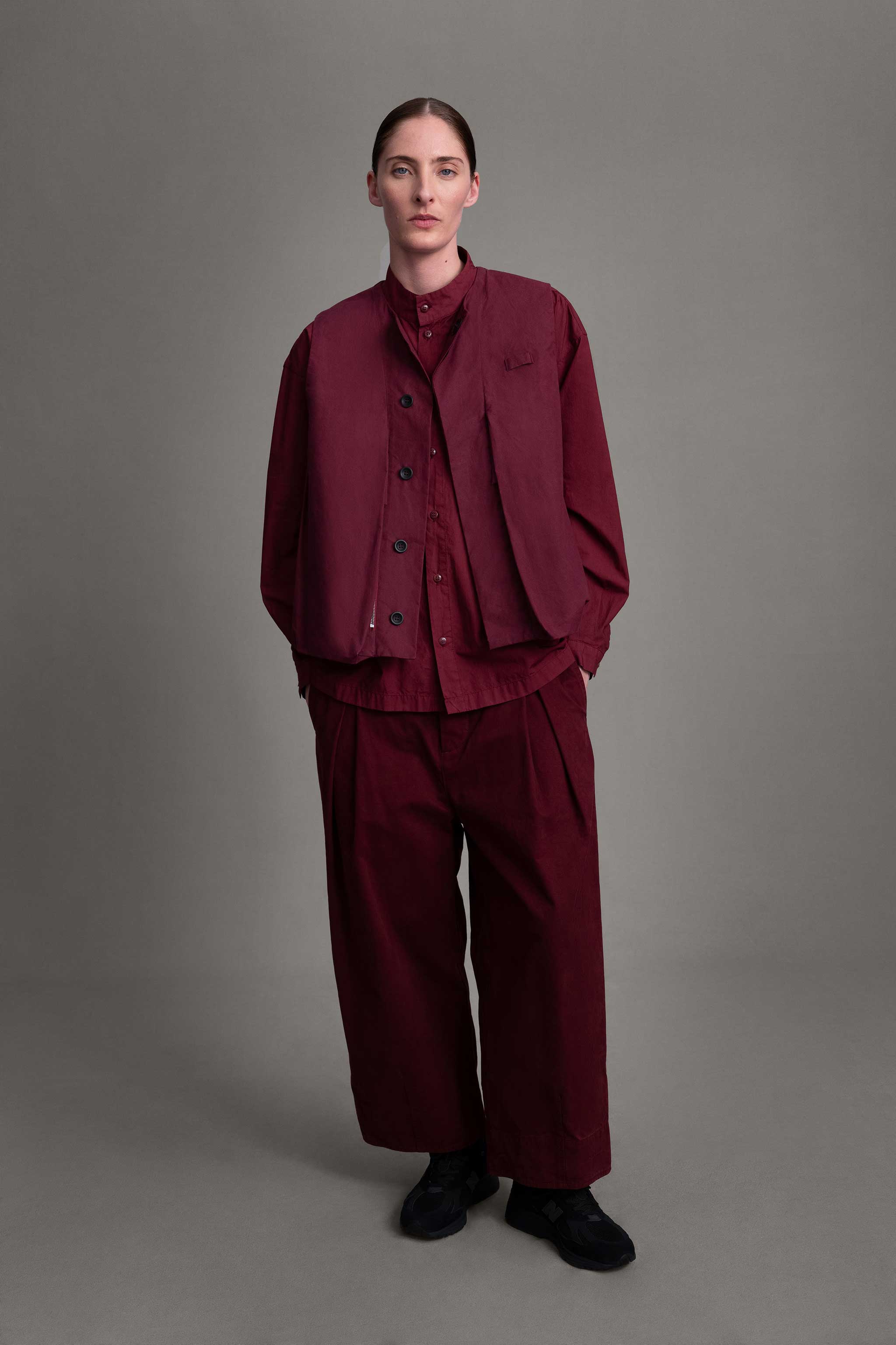 THE GHILLIE VEST / WAX COTTON PORT