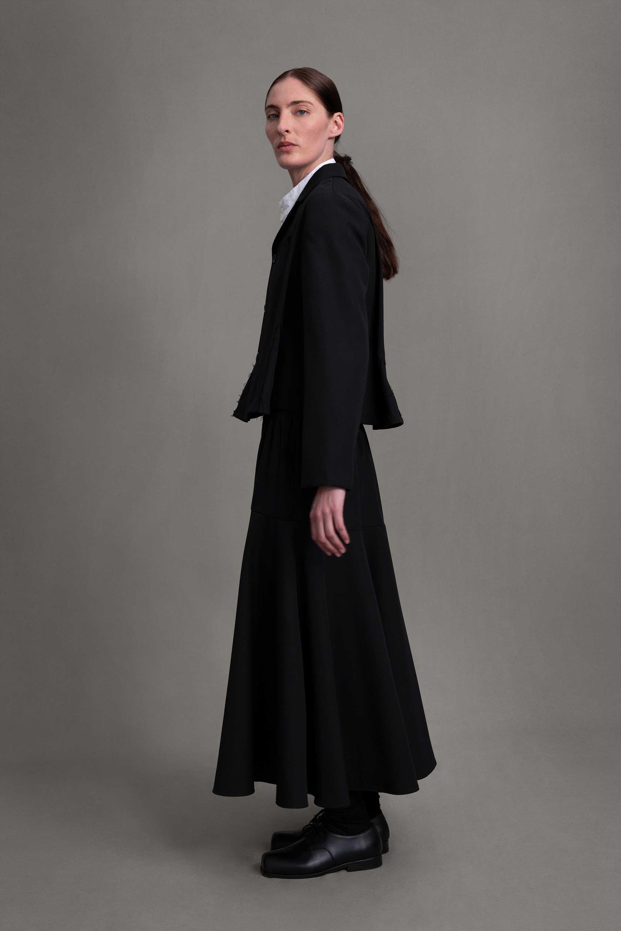 THE LIBRARIAN JACKET / COMPACT SUITING FLINT