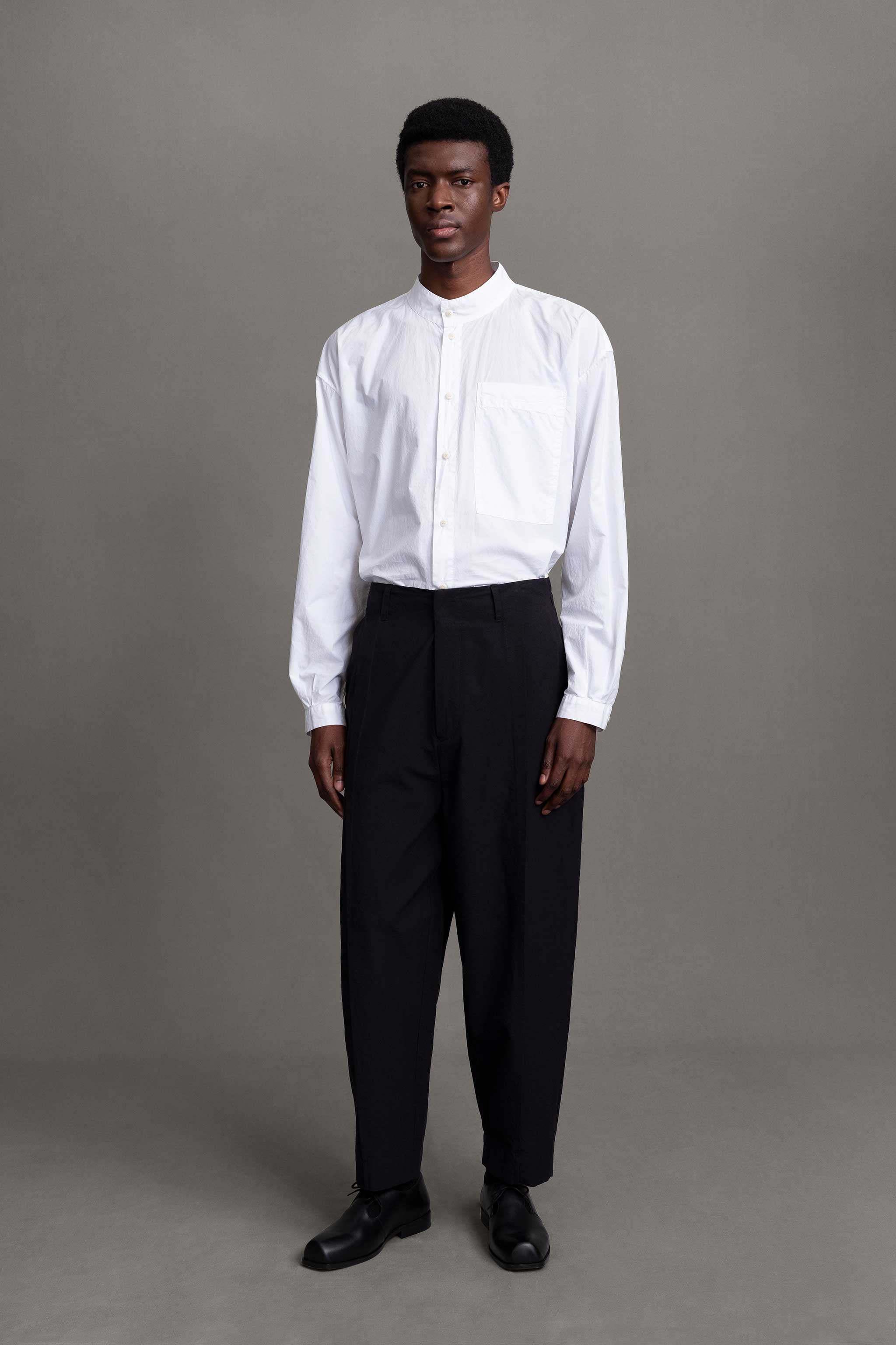 THE LIBRARIAN TROUSER / STRUCTURED COTTON INK