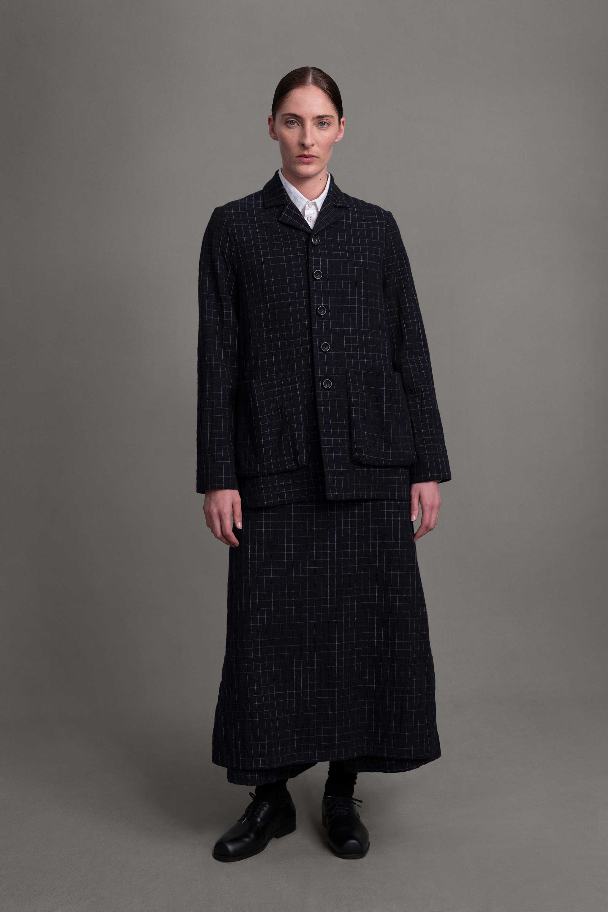 THE PHOTOGRAPHER JACKET / CRUMPLED CHECK INK