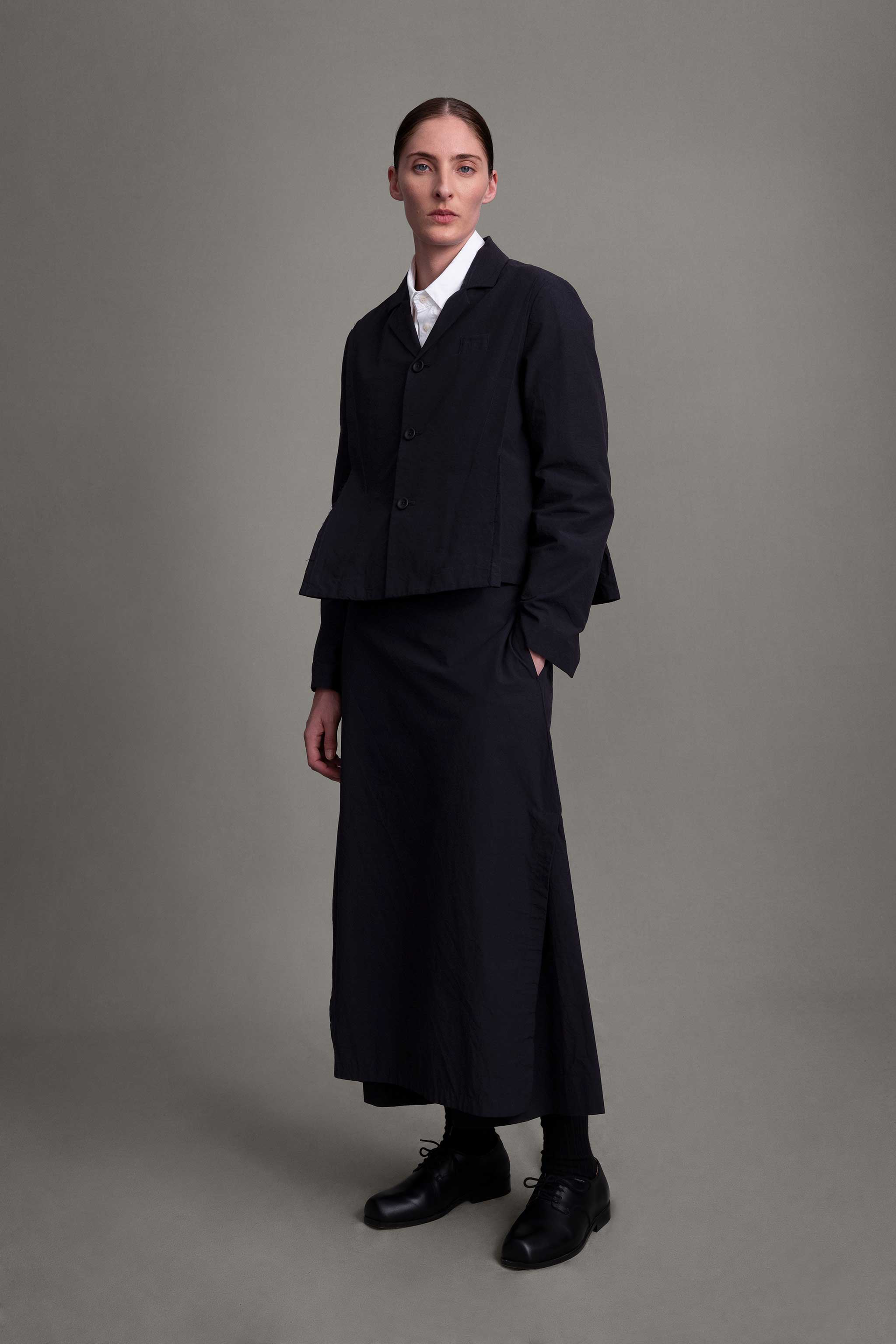 THE LIBRARIAN JACKET / STRUCTURED COTTON INK