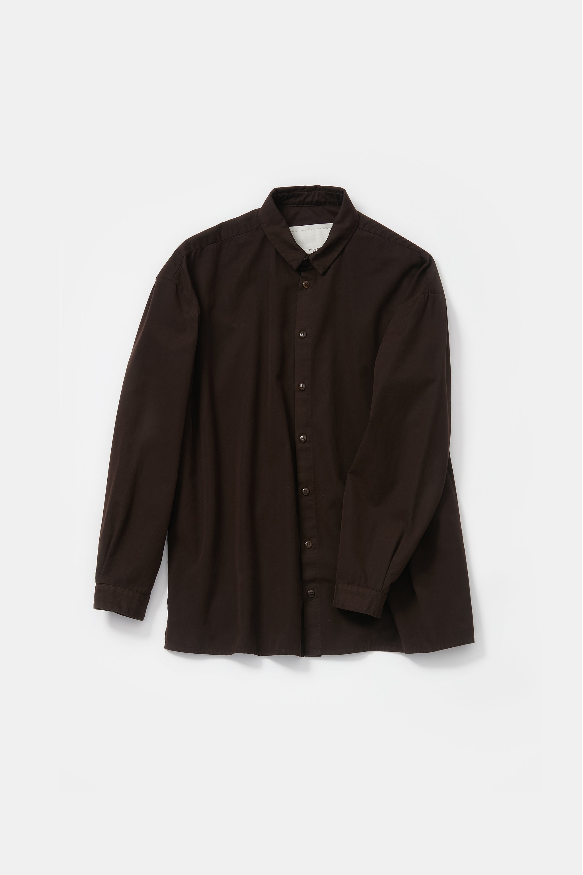 THE DRAUGHTSMAN SHIRT / FINE CANVAS UMBER