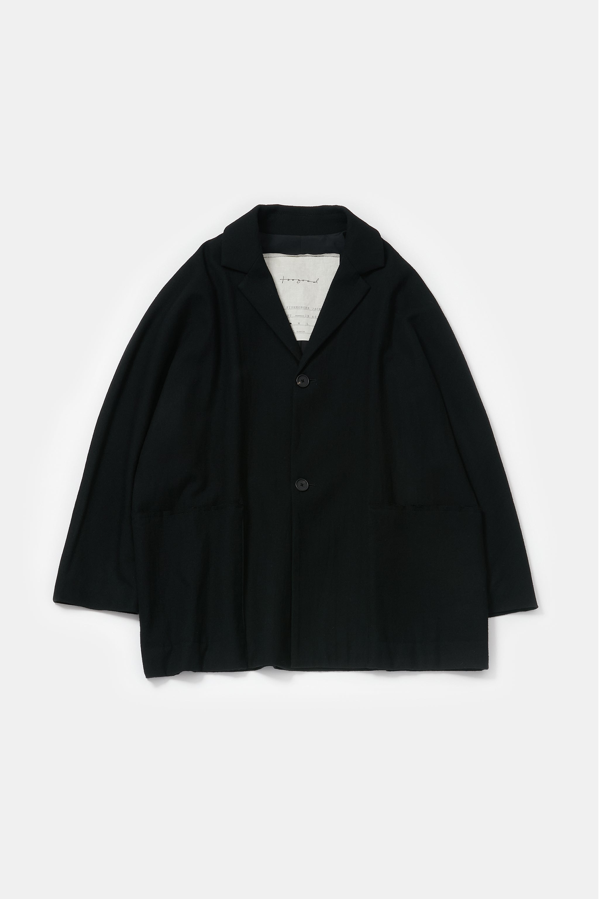 THE FISHMONGER JACKET / FLUID WOOL FLINT