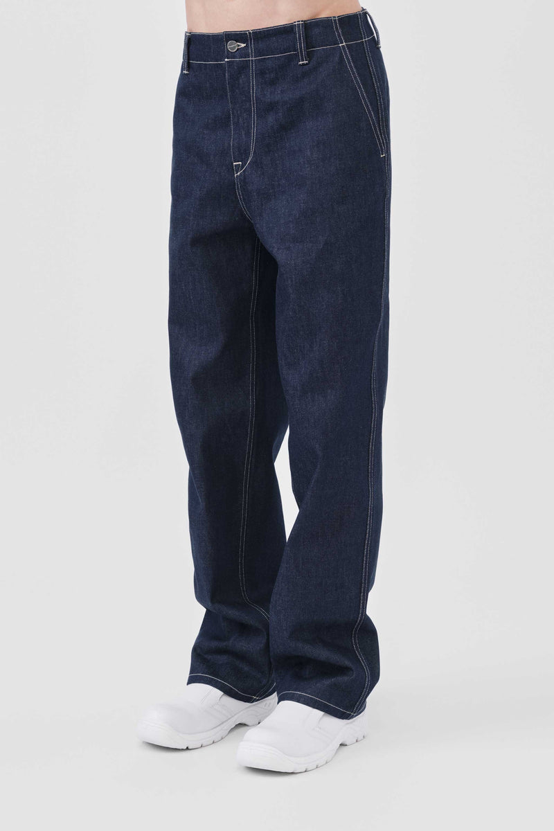 Unisex Blue Organic Denim Jeans Straight Leg Fit - Sizes 26 -36 – Toogood