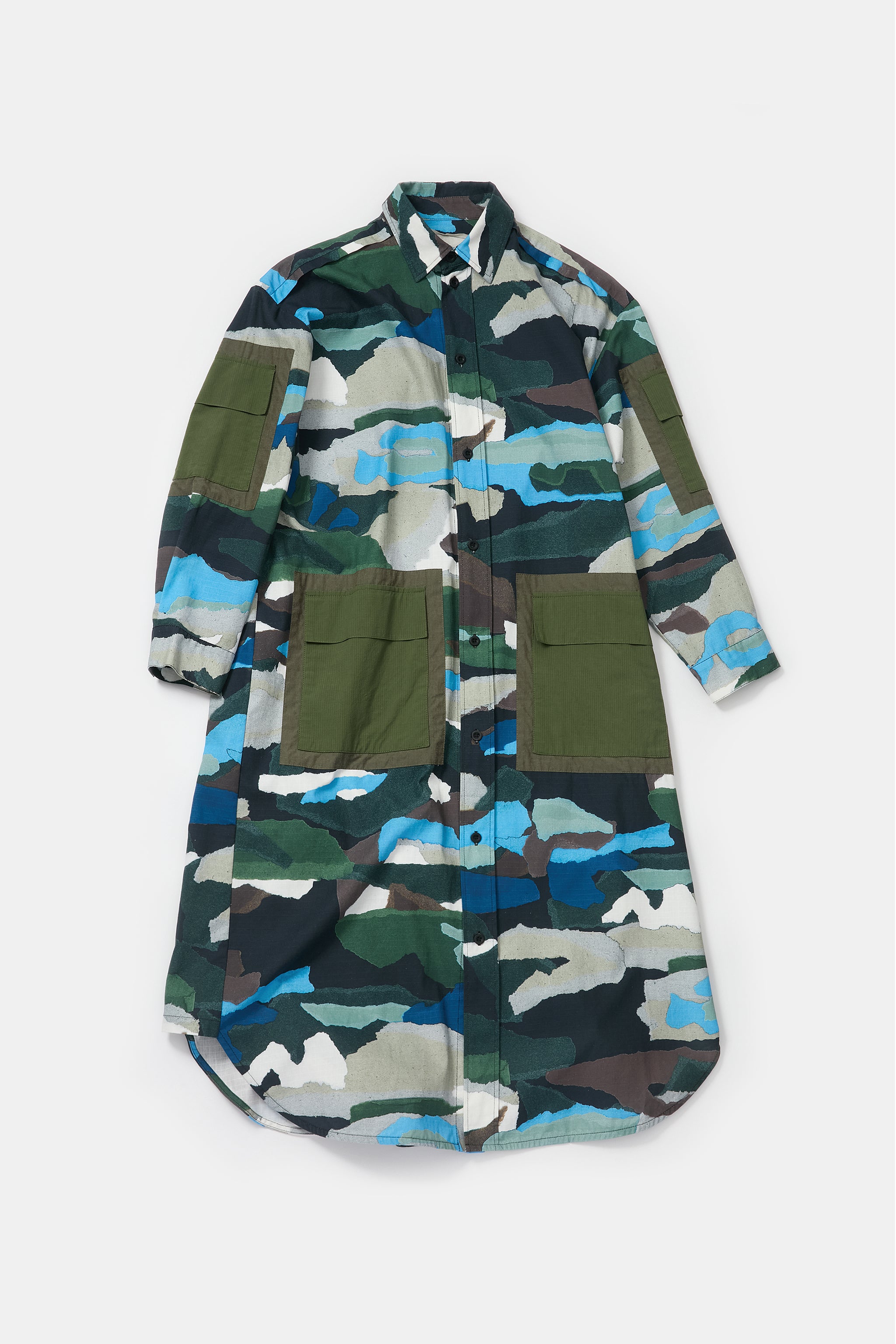 THE NAVIGATOR DRESS / TORN PAPER CAMO