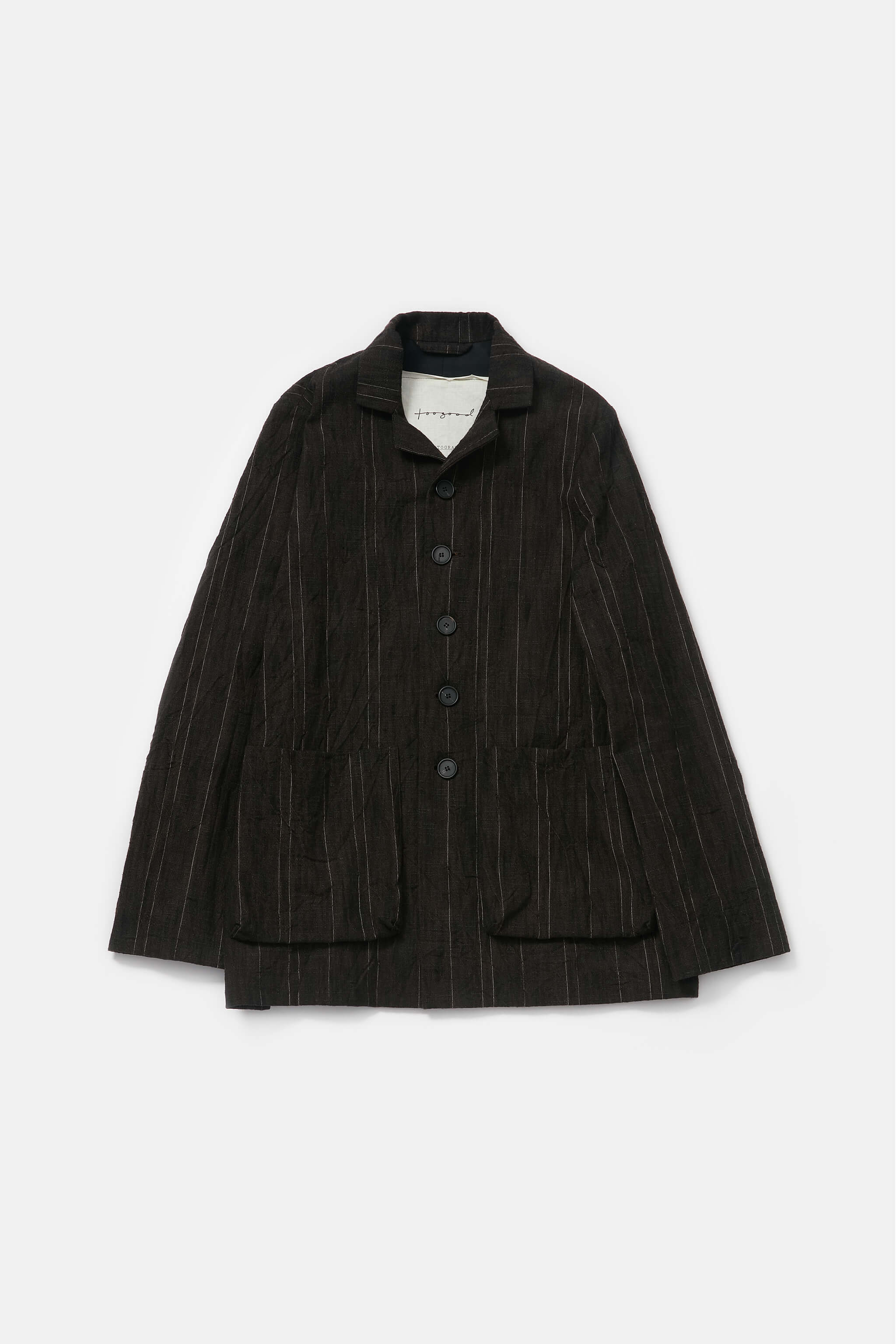 THE PHOTOGRAPHER JACKET / CRUMPLED STRIPE WALNUT