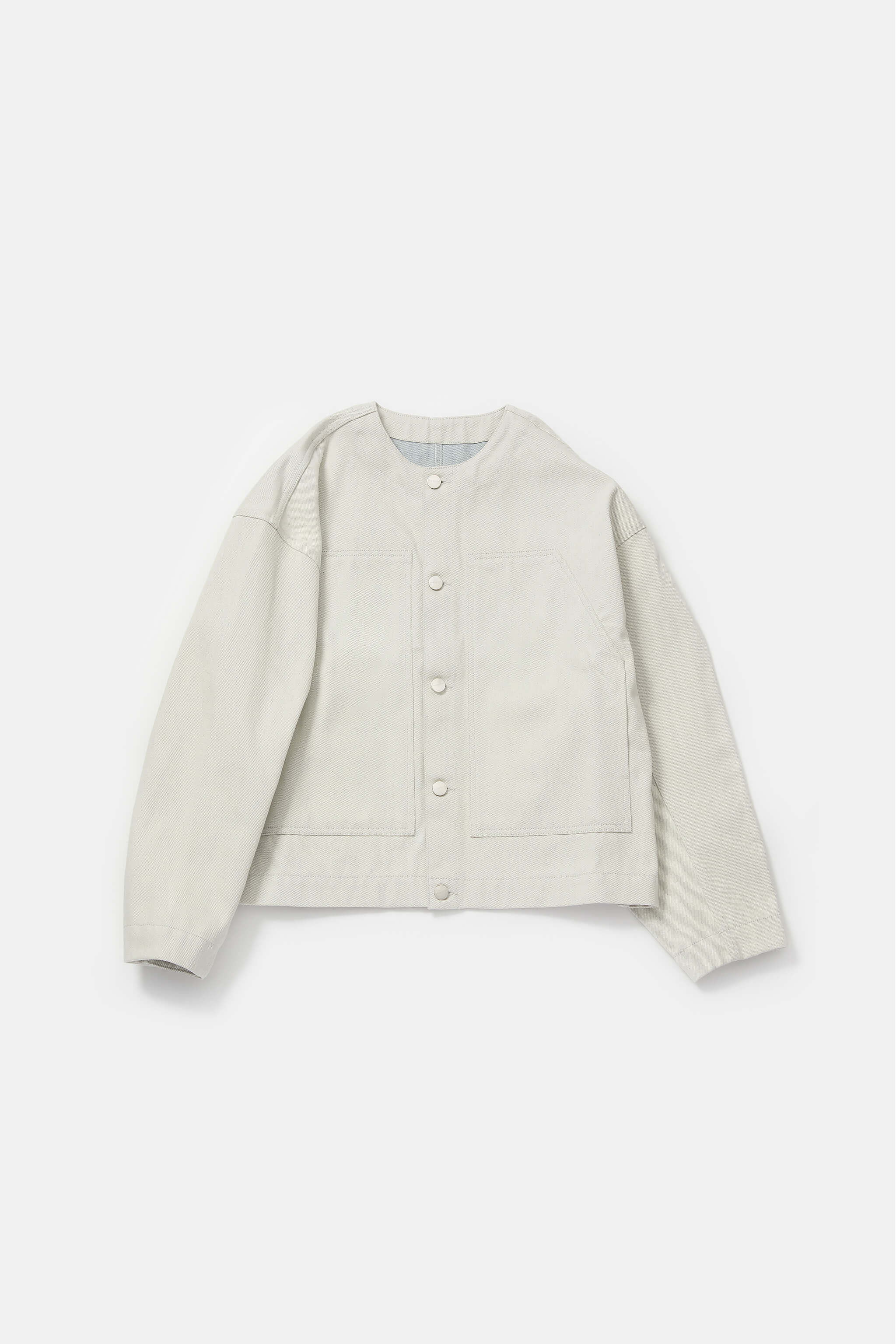 THE SKIPPER JACKET / RECYCLED DENIM CHALK BLUE