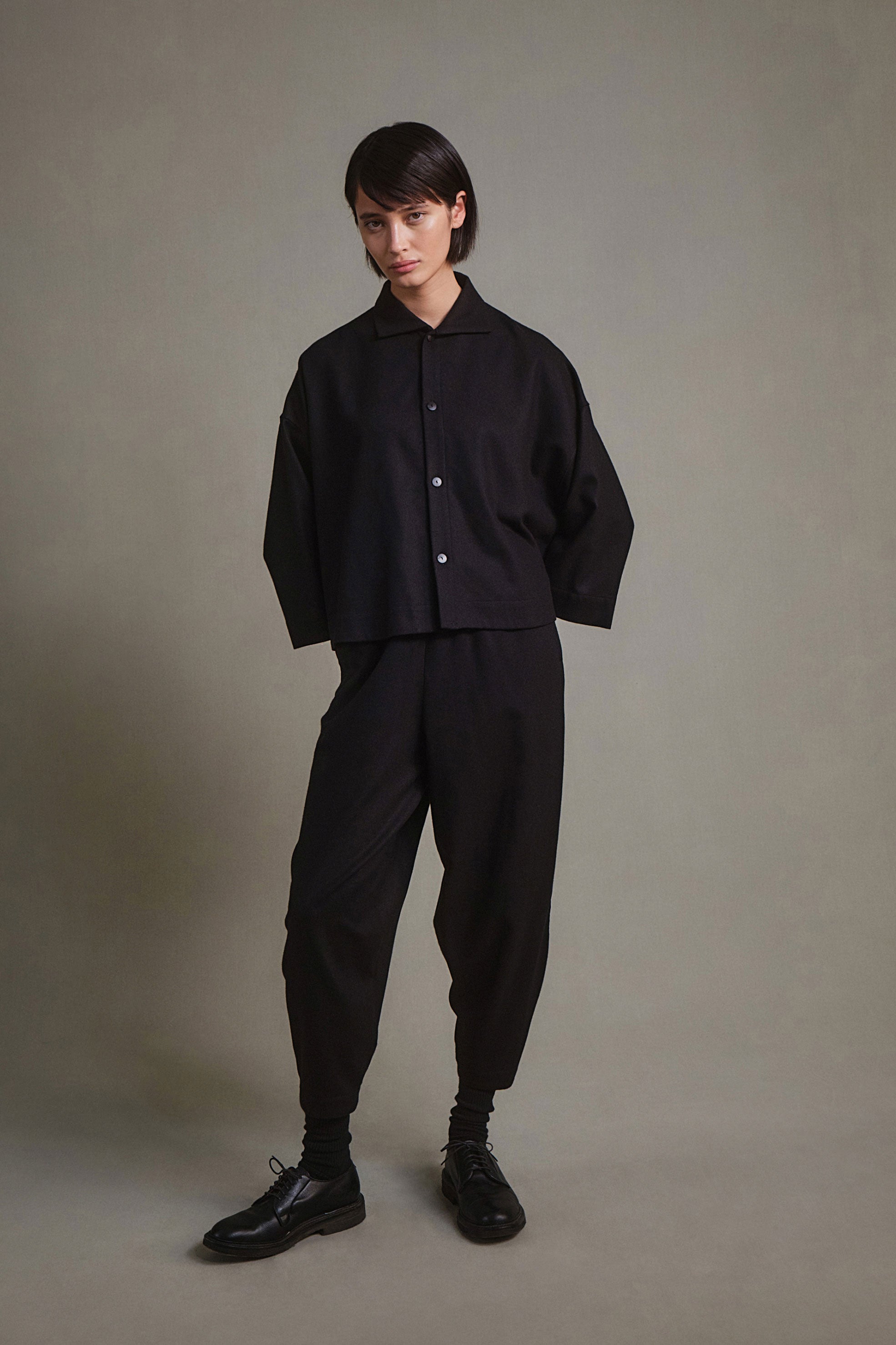 THE ACROBAT TROUSER / WOOL FLANNEL FLINT