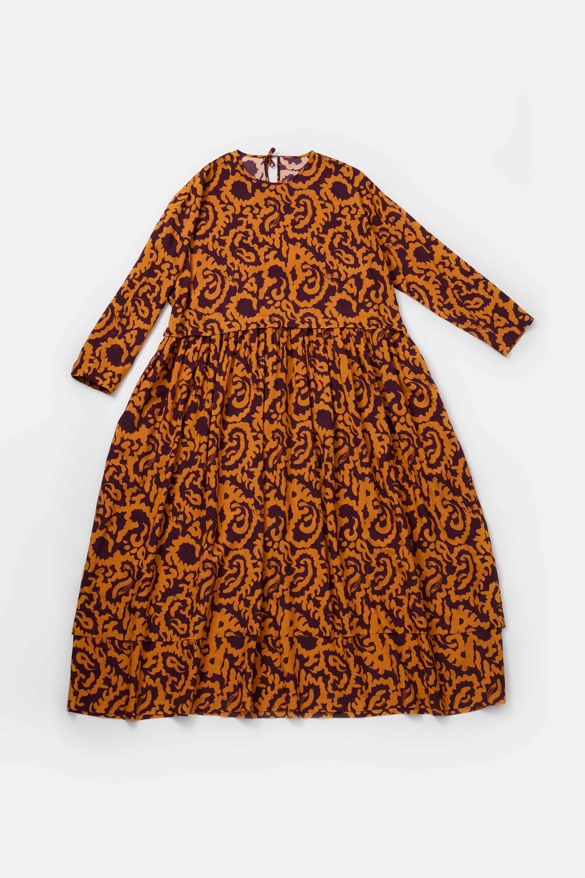 THE ARCHIVIST DRESS / SLIPPER SATIN NASTURTIUM