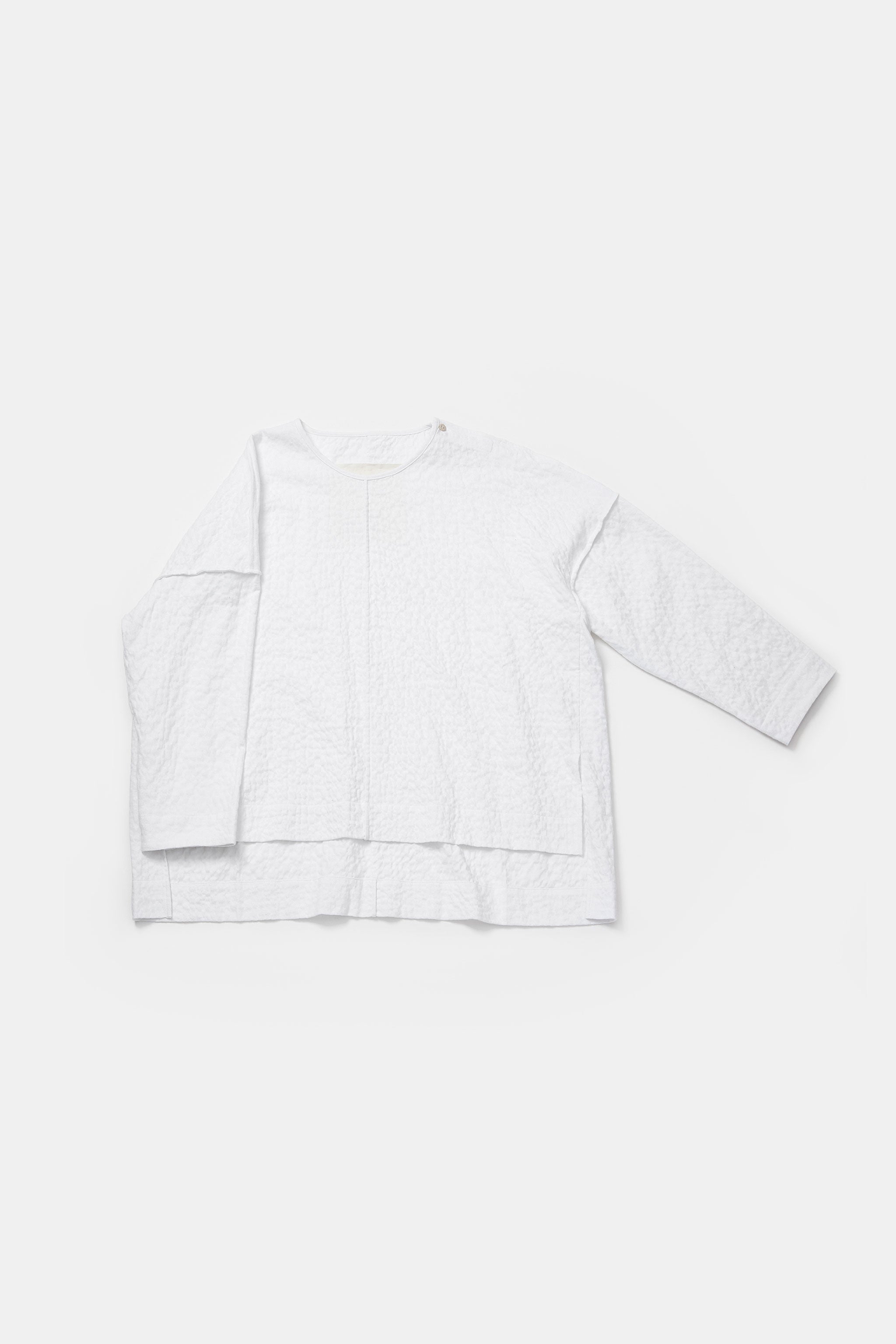 THE ARCHIVIST TOP / WRINKLED TWILL CHALK
