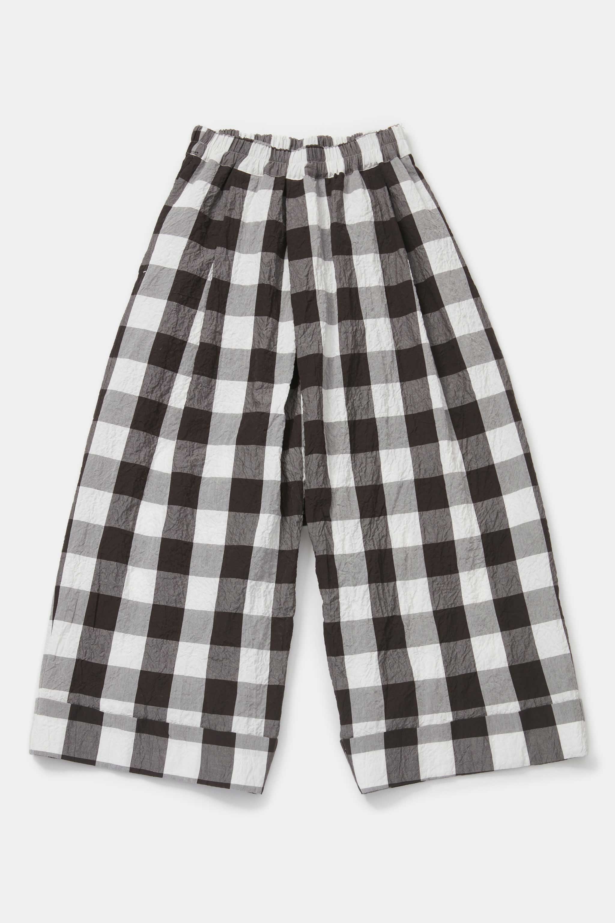 THE BAKER TROUSER / TABLECLOTH GINGHAM COFFEE