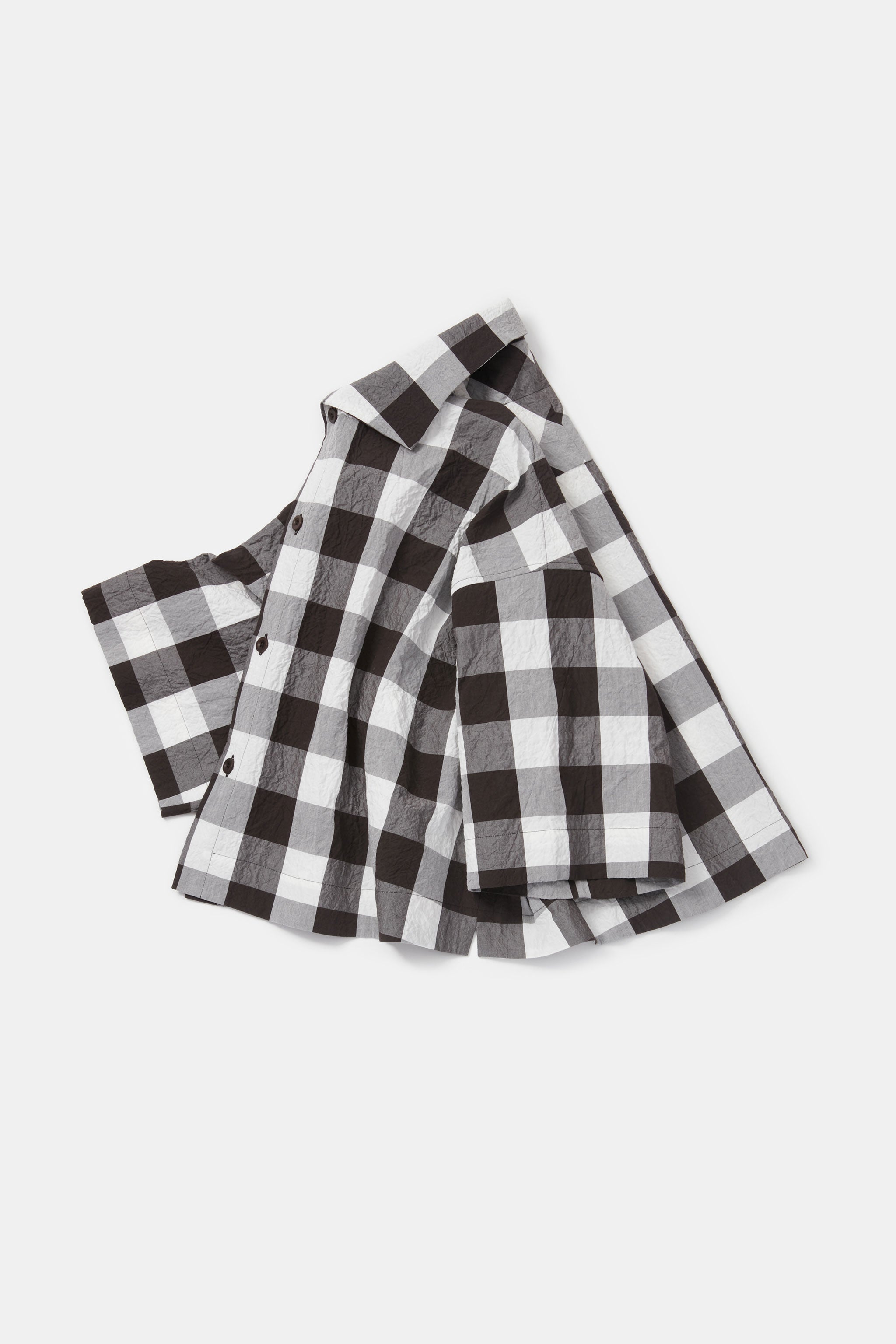 THE CAMPER SHIRT / TABLECLOTH GINGHAM COFFEE