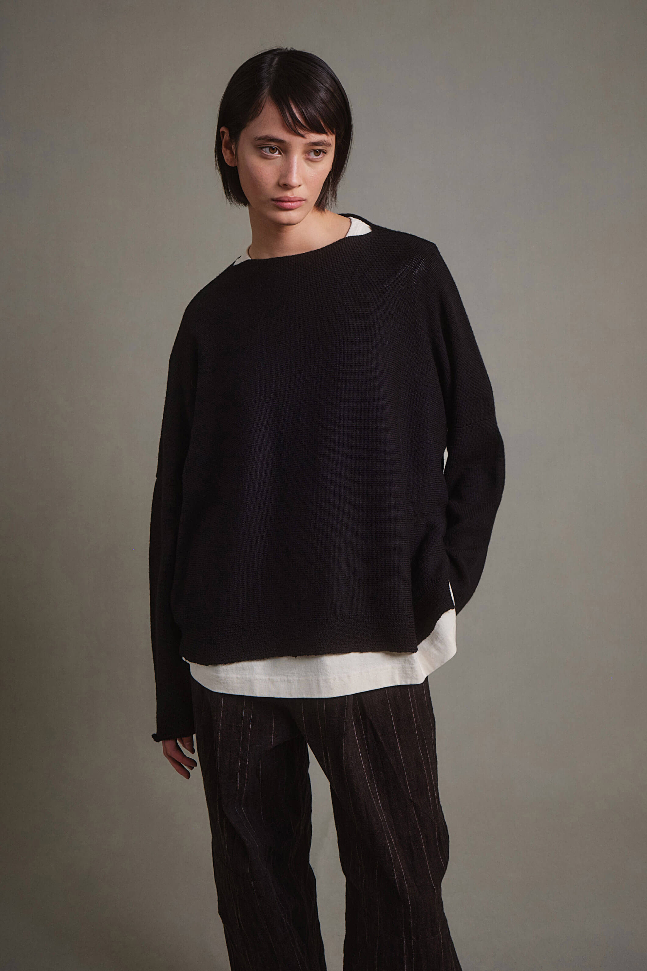 THE CROFTER JUMPER / MERINO WOOL BLACK