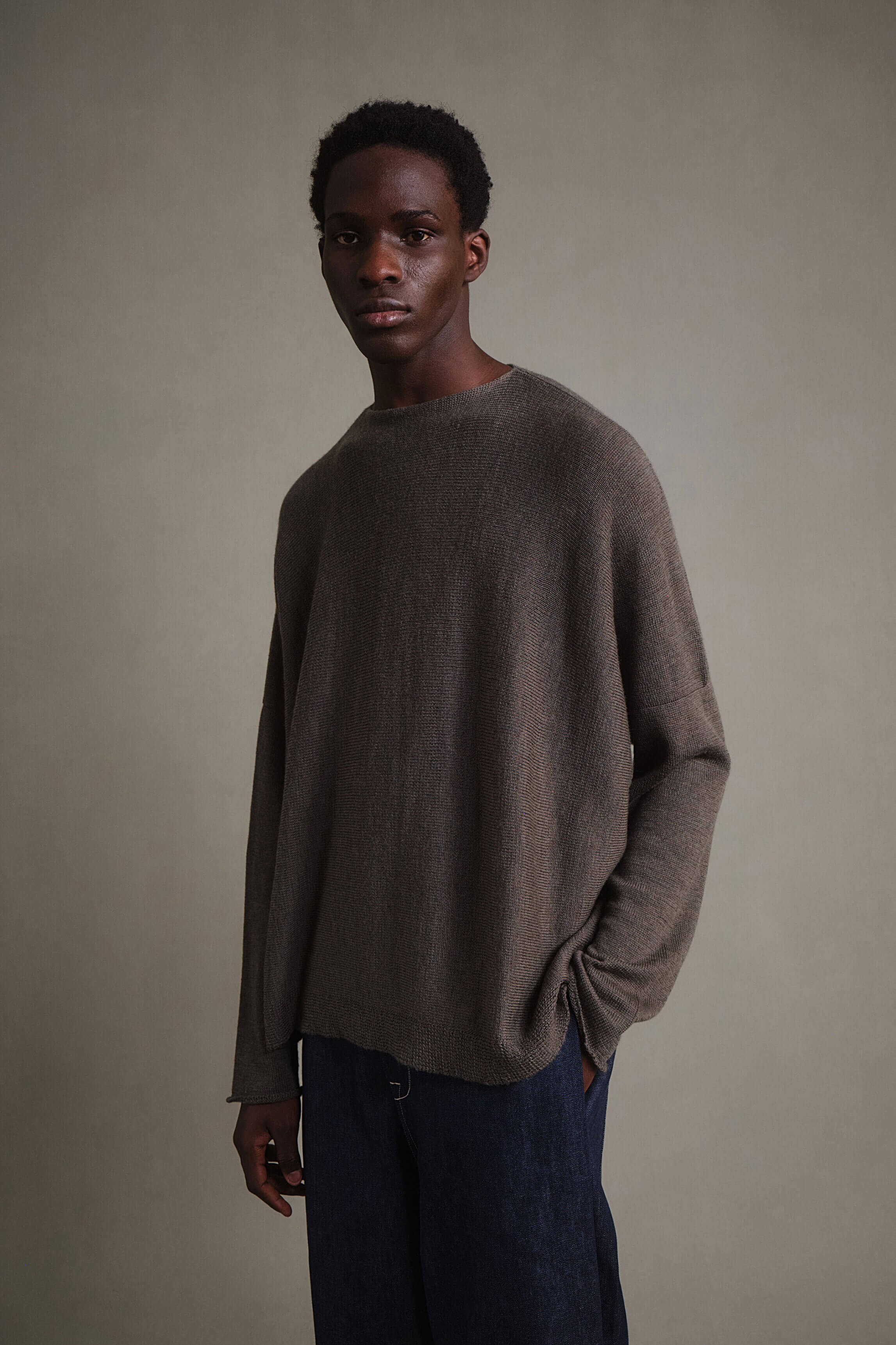 THE CROFTER JUMPER / MERINO WOOL OLIVE